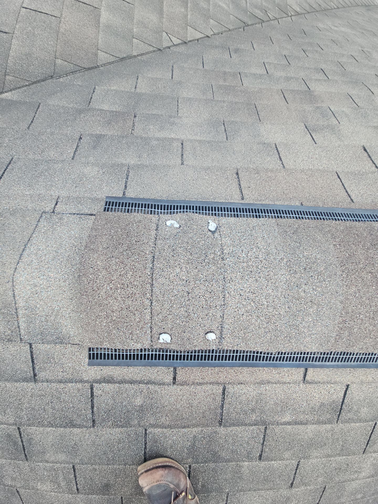 Hail Damage using Owen's Corning Duration (Lifetime) Shingles by Roof Repair Company