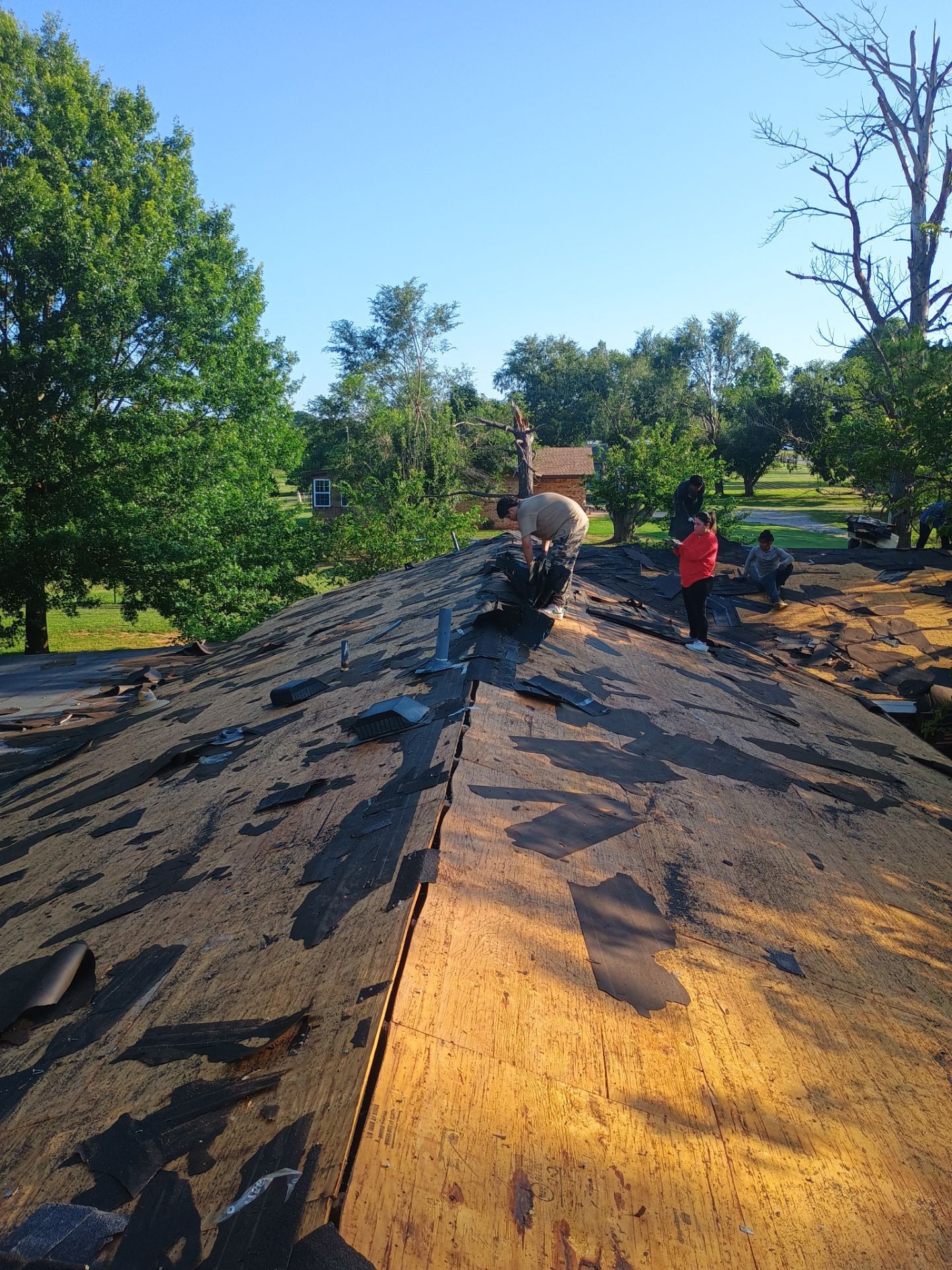 Storm Damage Restoration and Complete Roof Replacement in Pauls Valley by BANA Roofing and Solar Supply