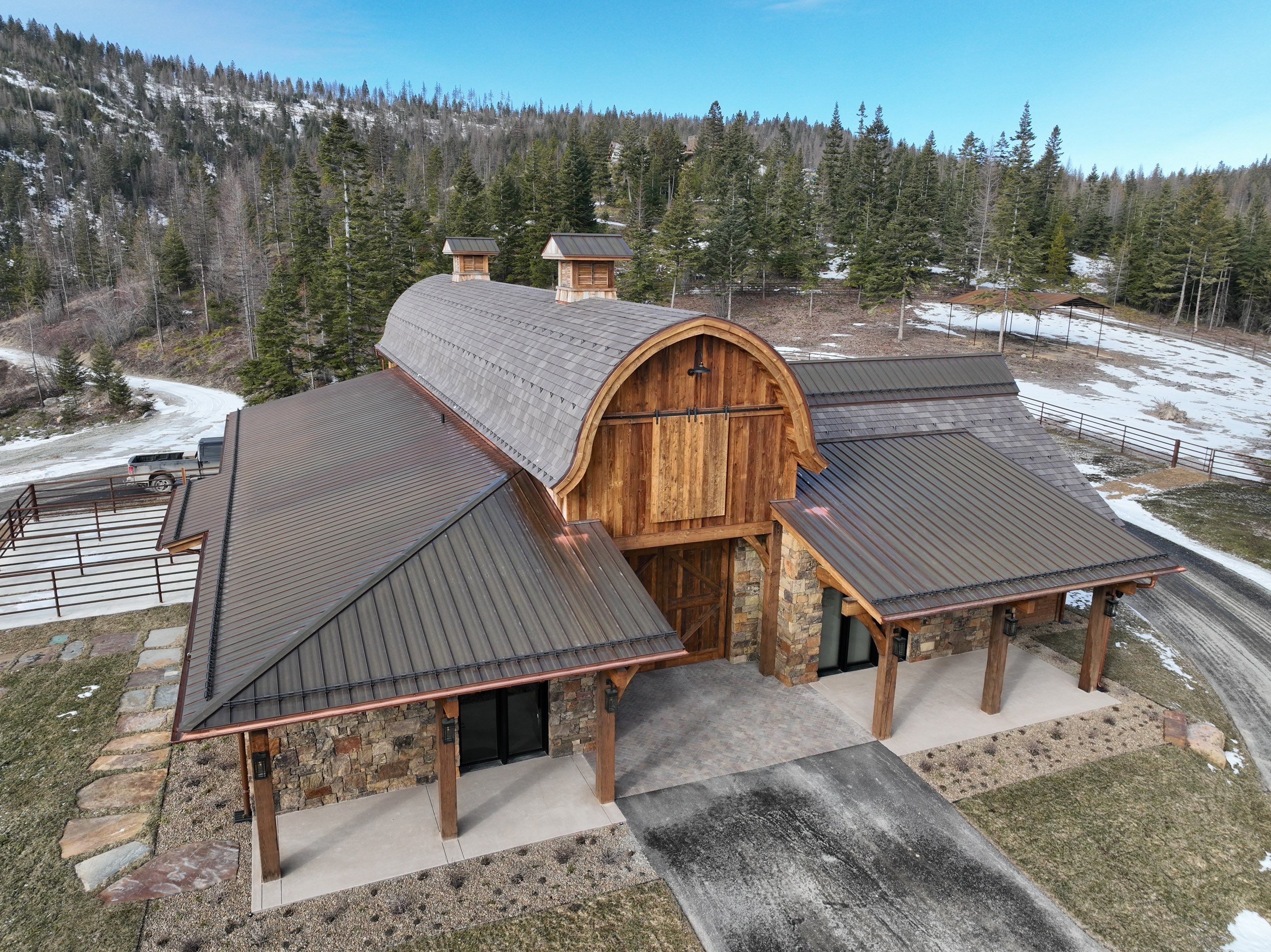Horse Barn Install  by Montana Roofing Solutions