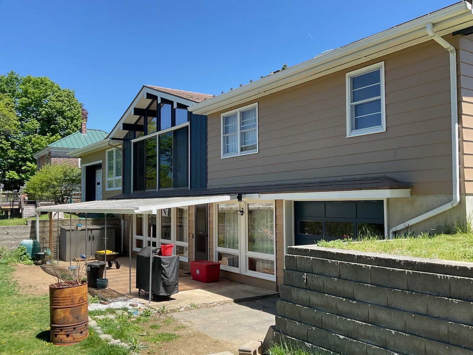 Exterior Renovation and Two-Tone Painting in Randolph by Picture Perfect Pro Painting