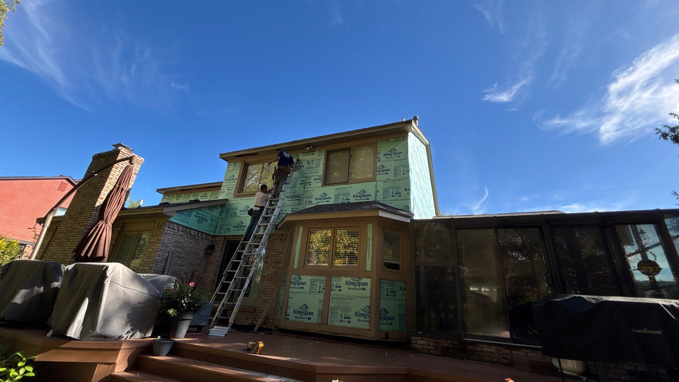 Siding Replacement using Alside D5" Flagship Brown by 180 Contractors