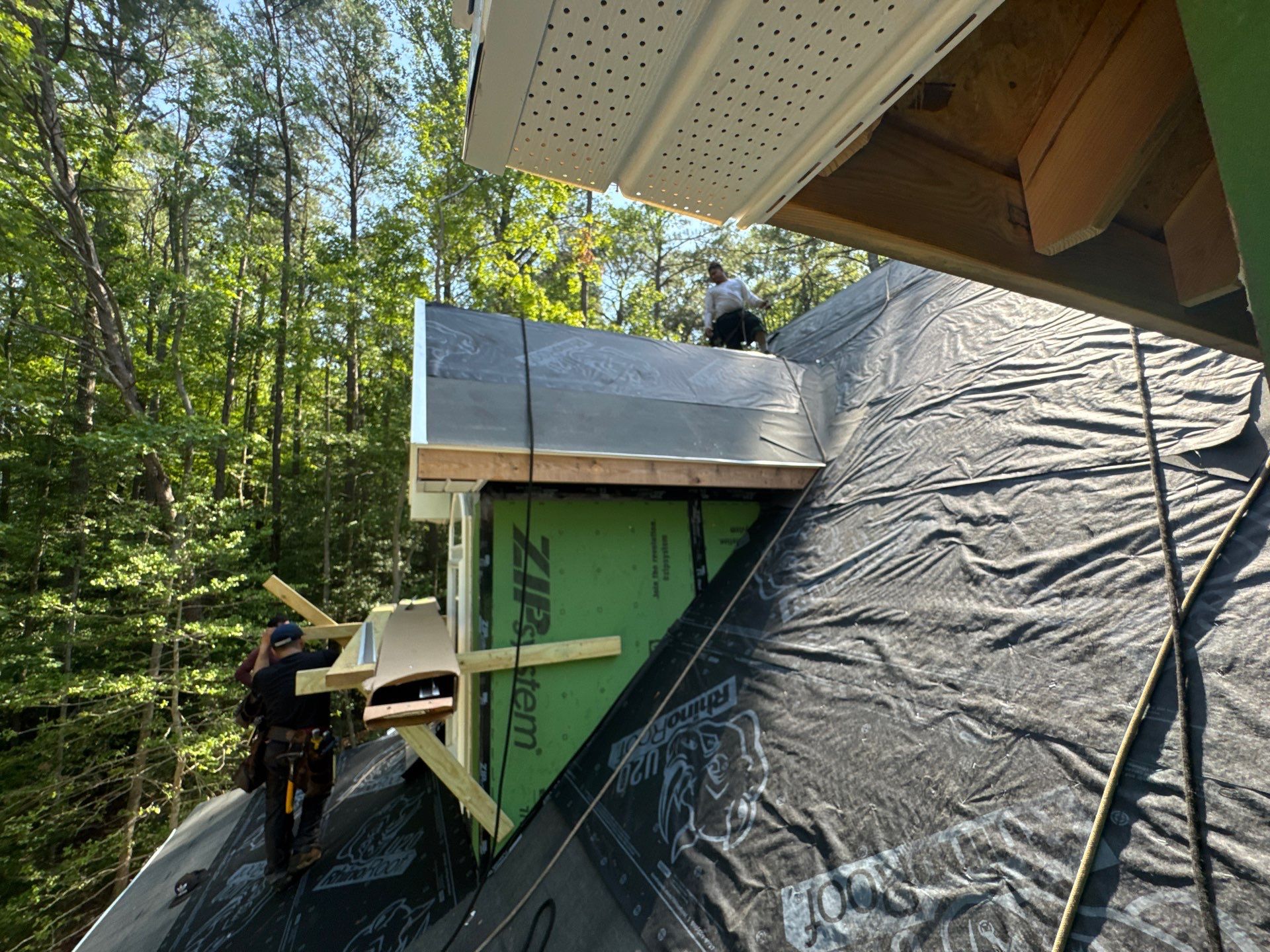Custom New Home Roof Install in Heathsville by Cade Construction