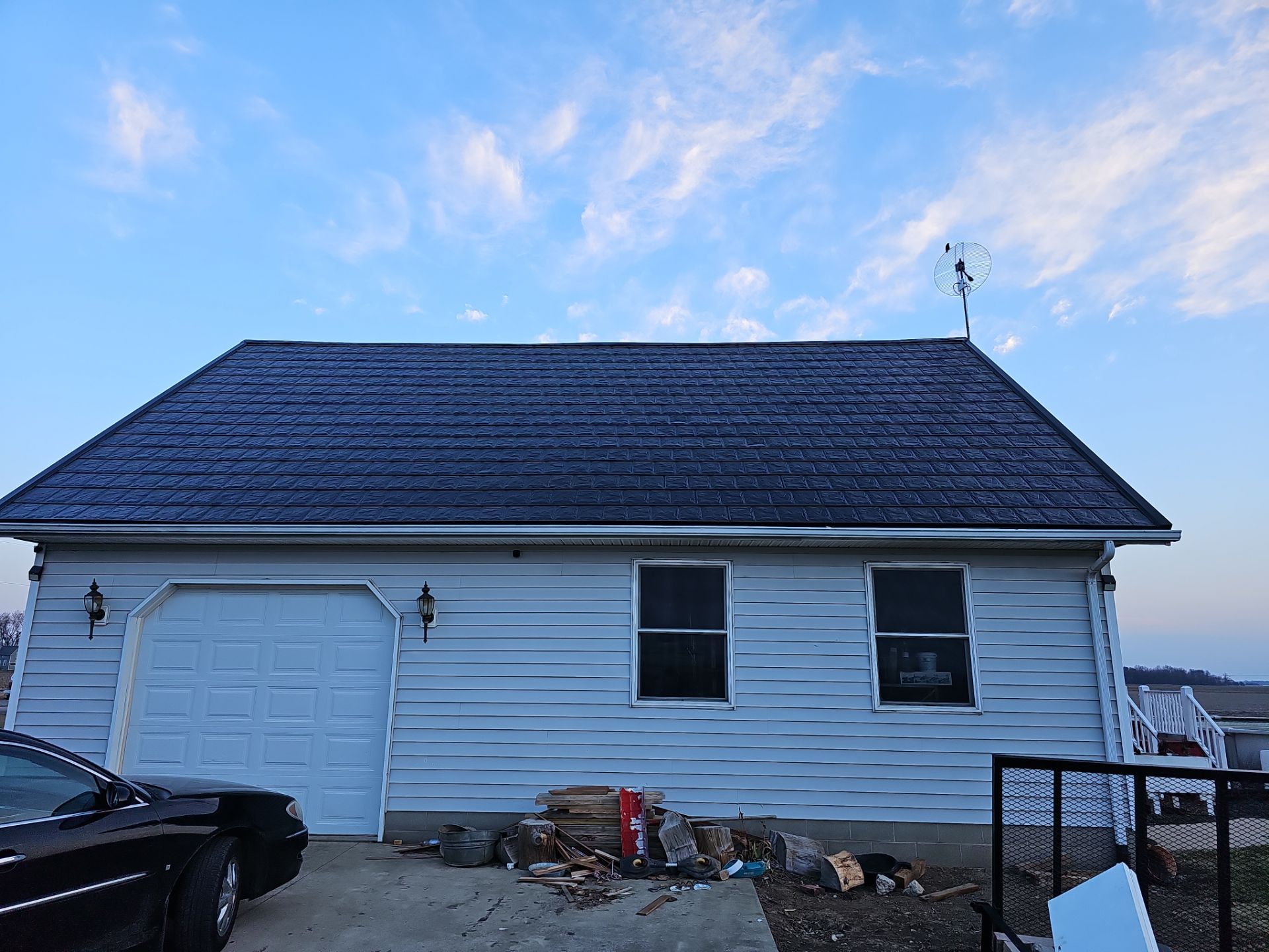 Residential Roofing Installation using Metstar Slate Plus Smooth Black by Nitro Roofing and Construction