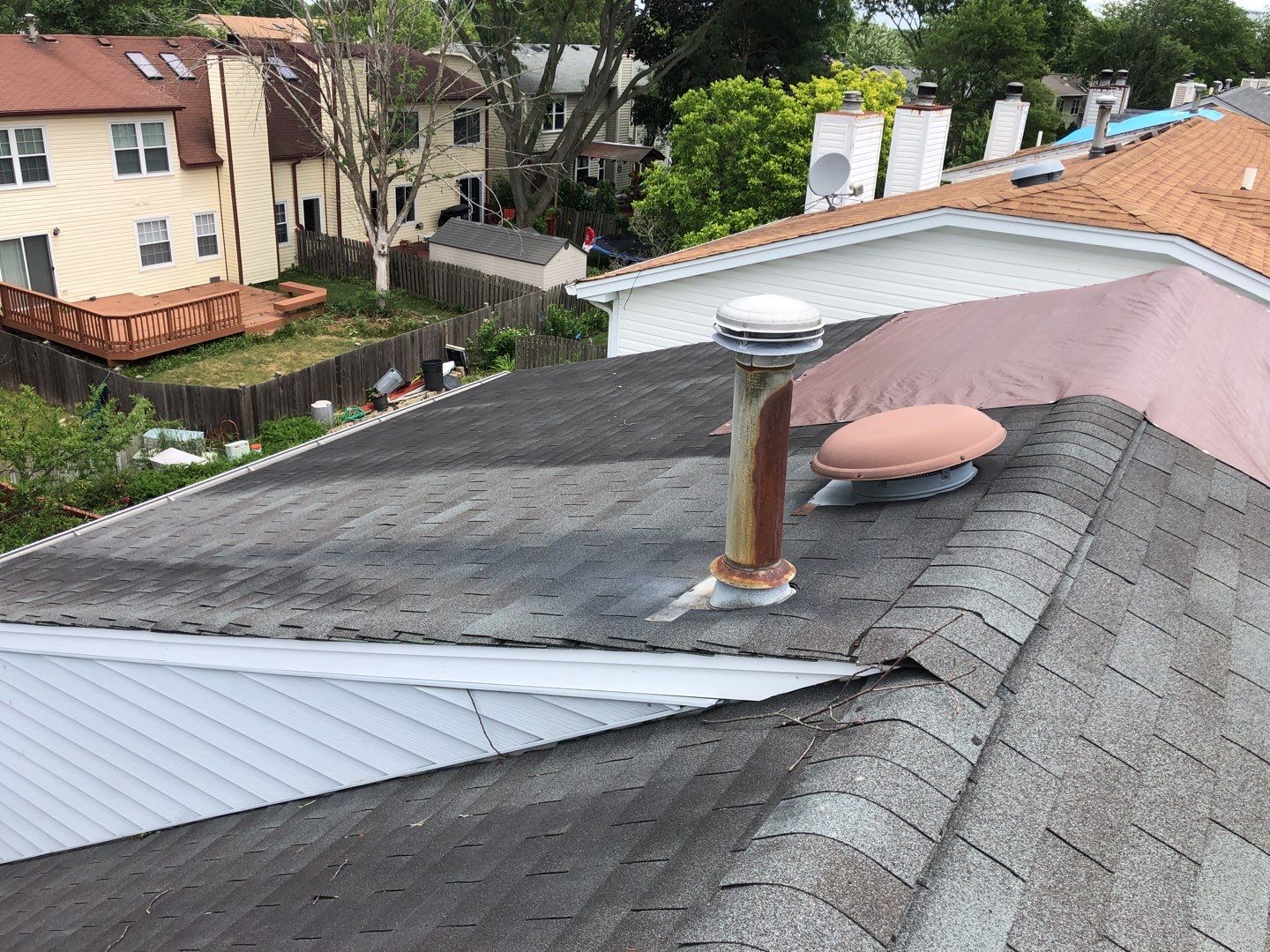 Multi-family unit roof replacement. using GAF Timberline HDZ by Pro Home Services Inc