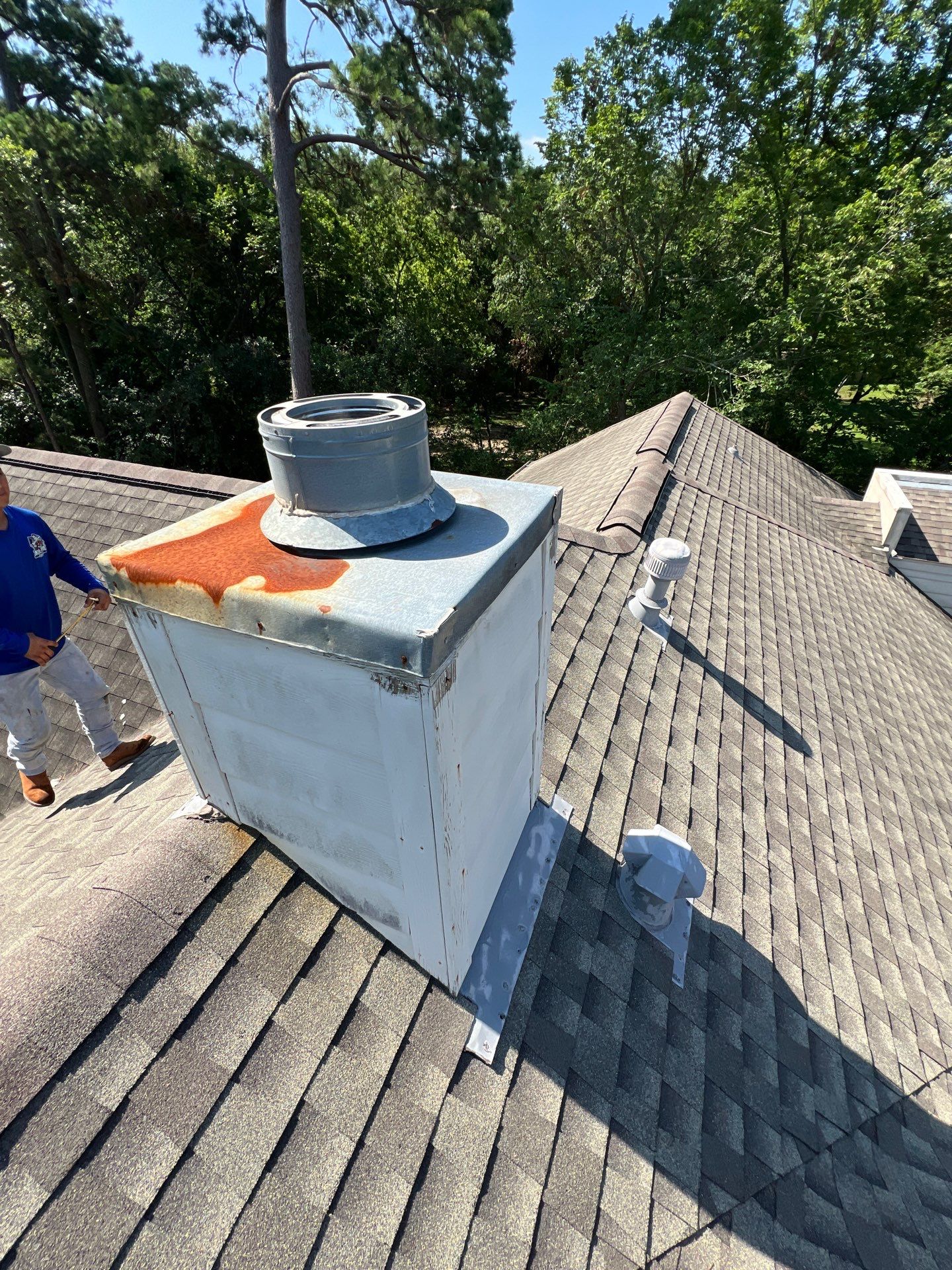 Hail Damage using Metal by Roof Repair Company