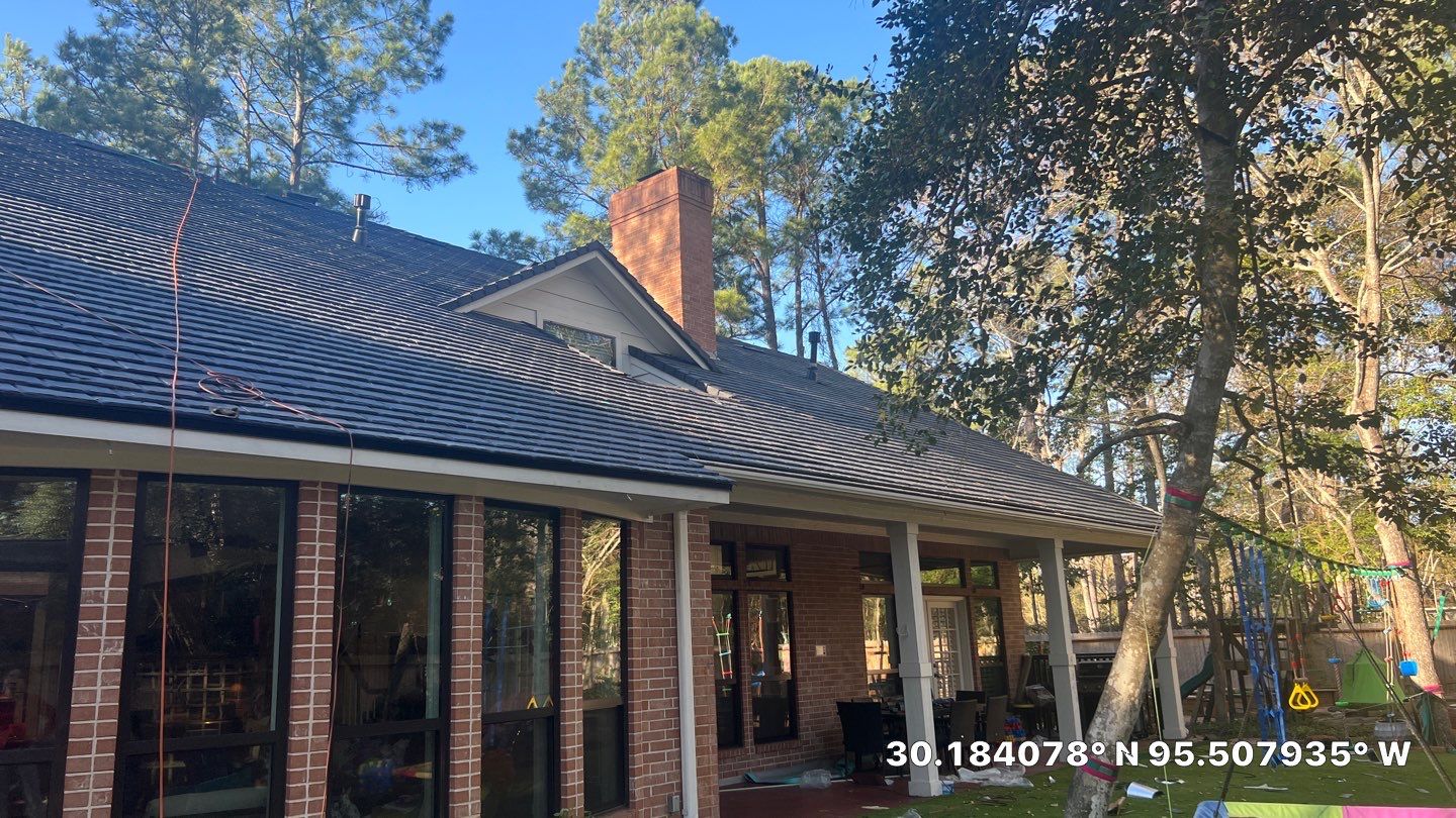 Residential Roof Replacement using Davinci Province Slate Shingles by Elite Roofing LLC