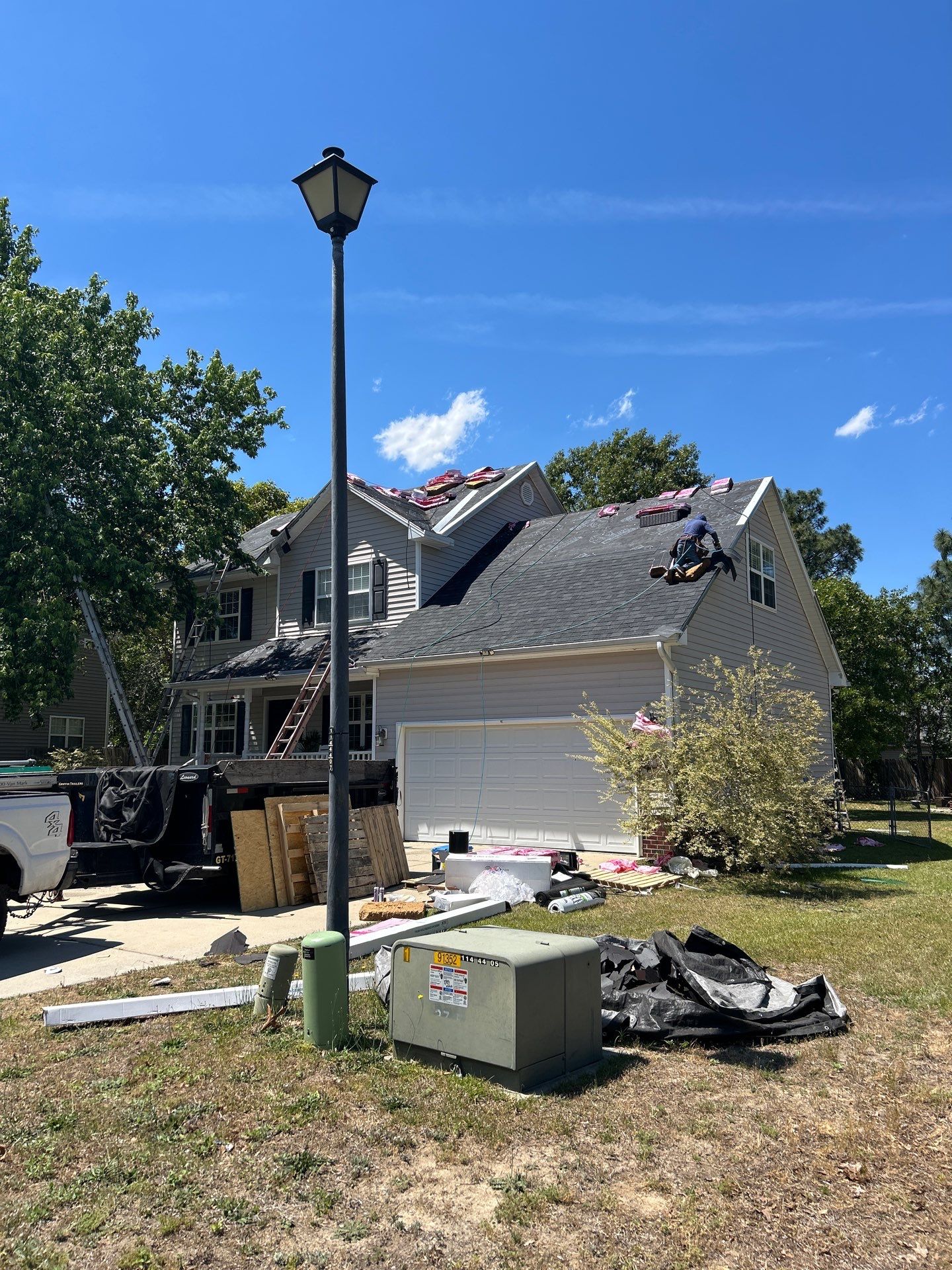 Residential Roofing Installation using Owens Corning by Karcher Roofing & Construction