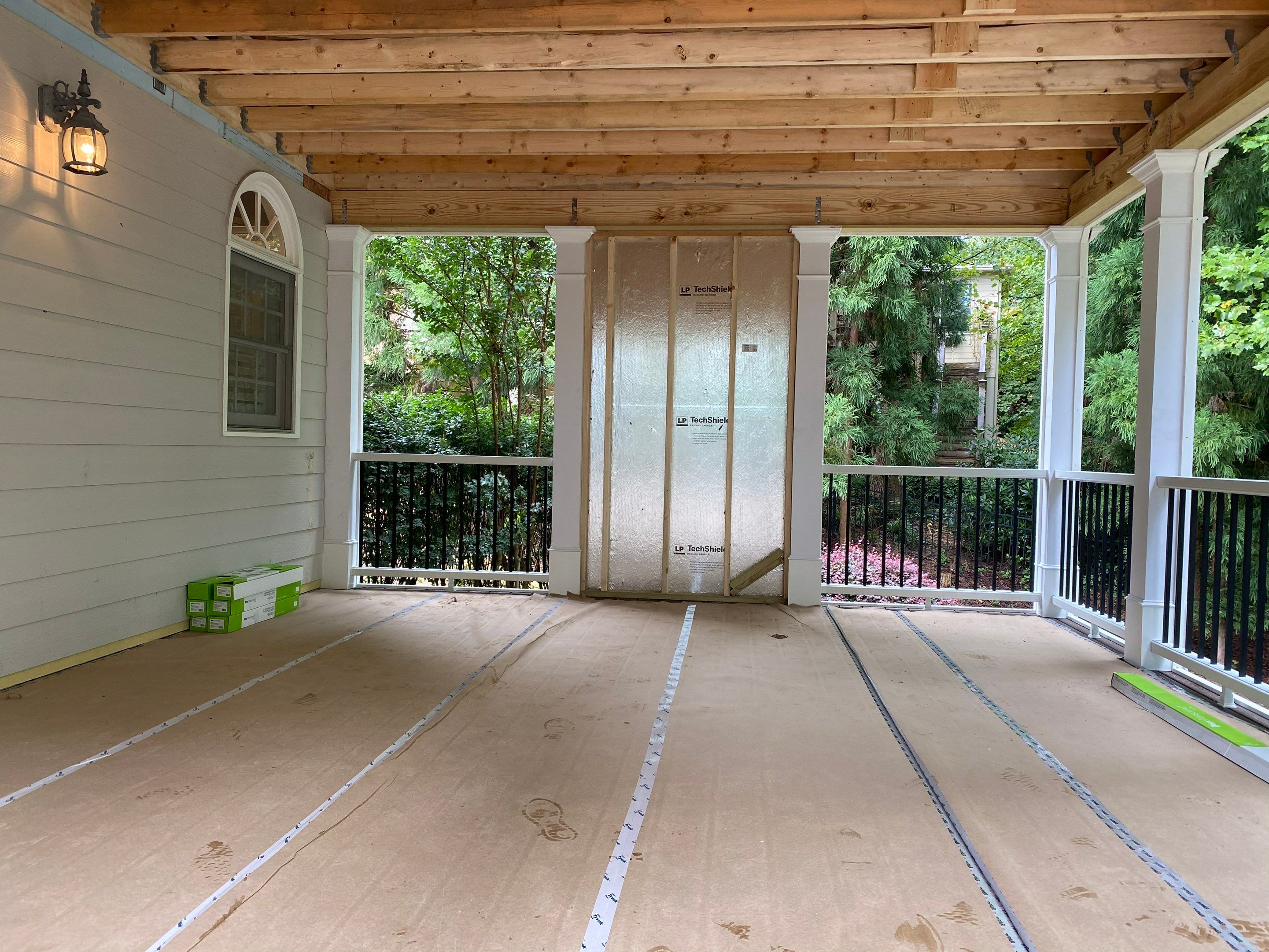 Elevated Screened-in Porch and Composite Deck Construction in Mableton by Swift Home Renovations