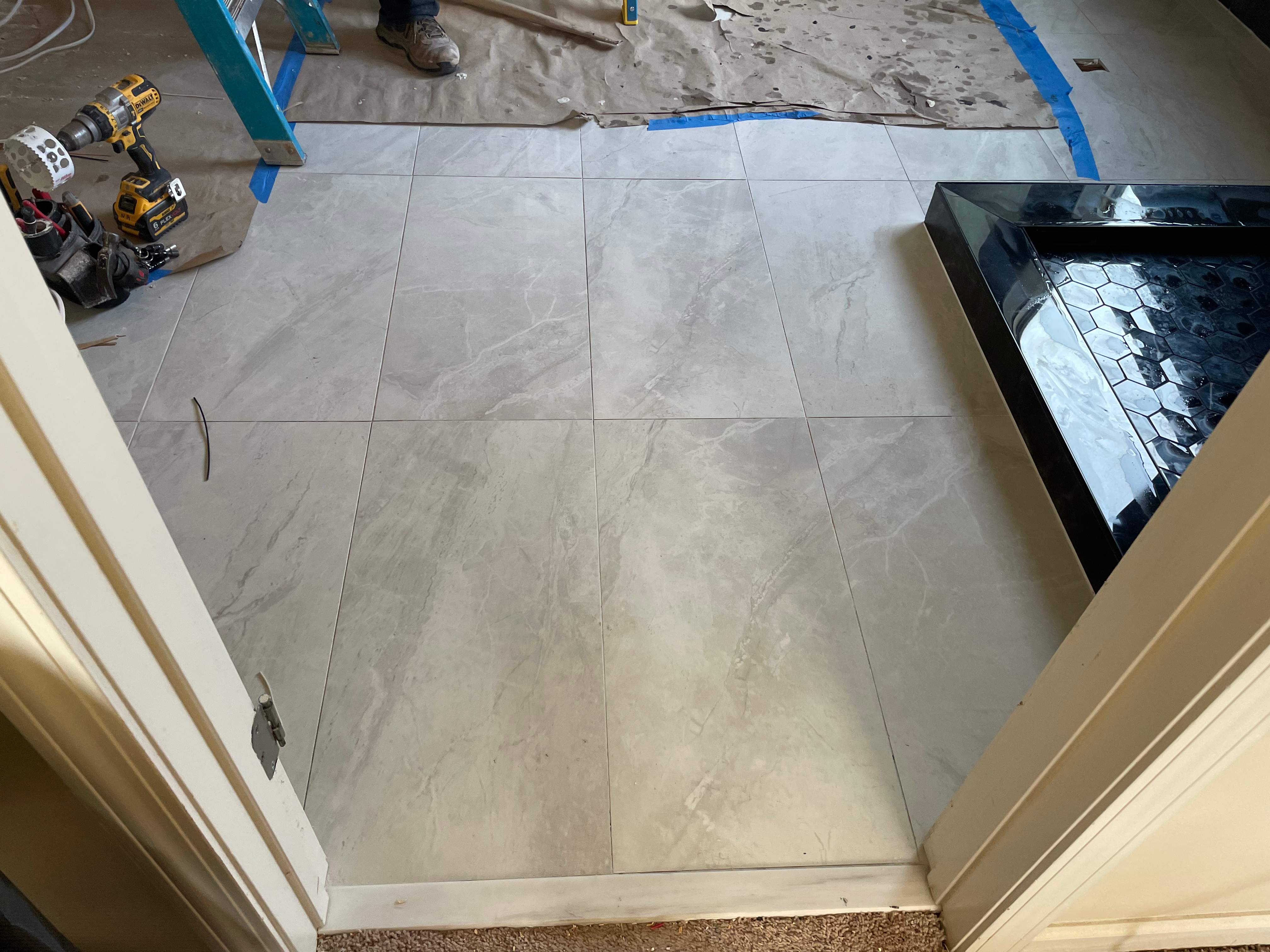 Master bathroom renovation by Prudencio