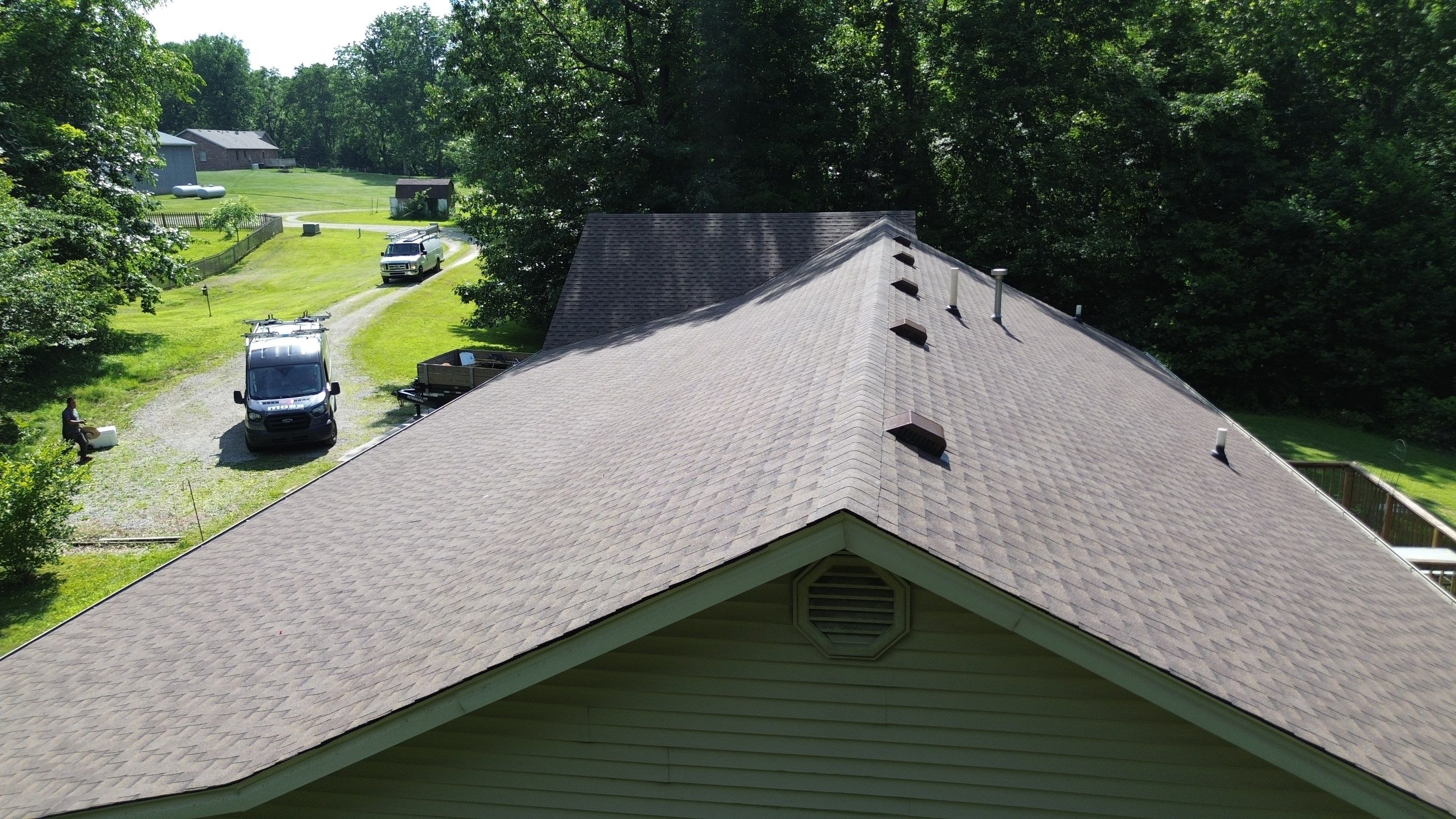 Project in Columbus by Moss Roofing