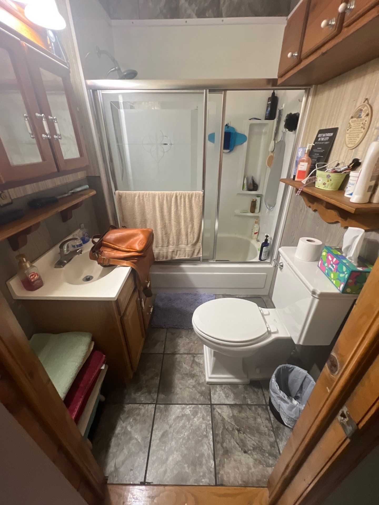 Small bathroom remodel with class! by The Shower Company
