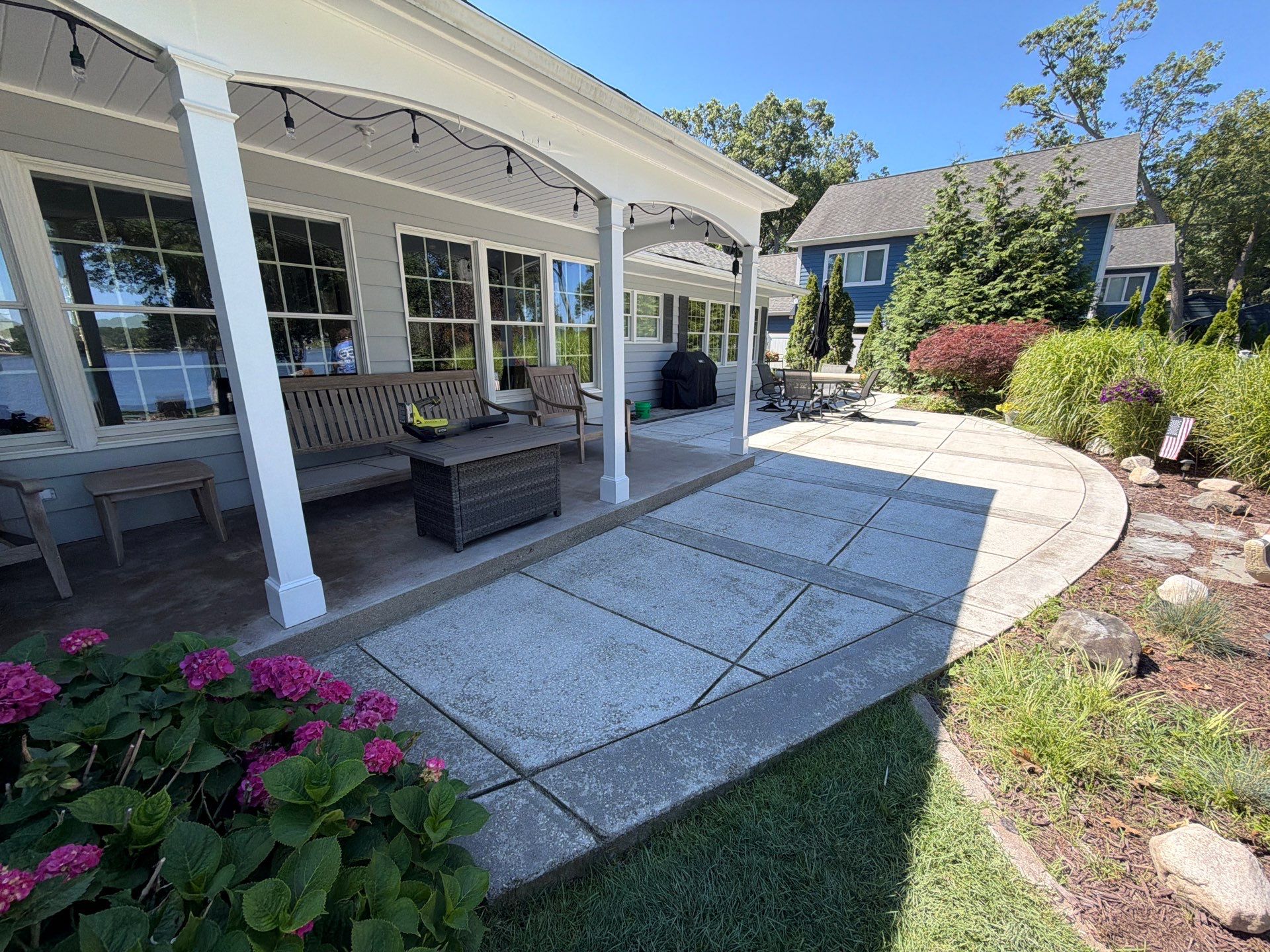 Polished Concrete Patio and Floor Finishing in Muskegon by Gordon Painting
