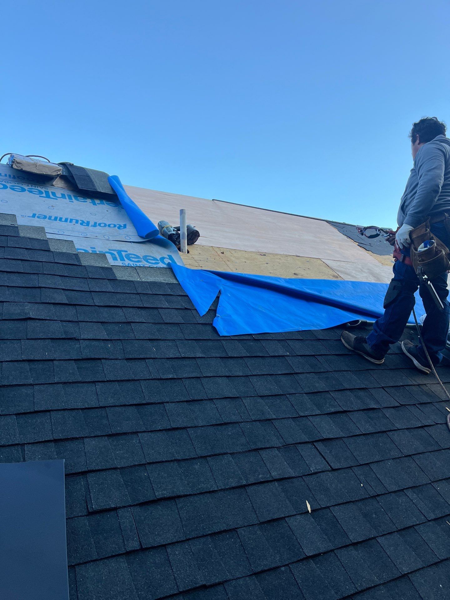 Burke: Residential Roof Replacement with CertainTeed Landmark Pro Designer Shingles in Max Def Charcoal Black by RM Banning, Inc.