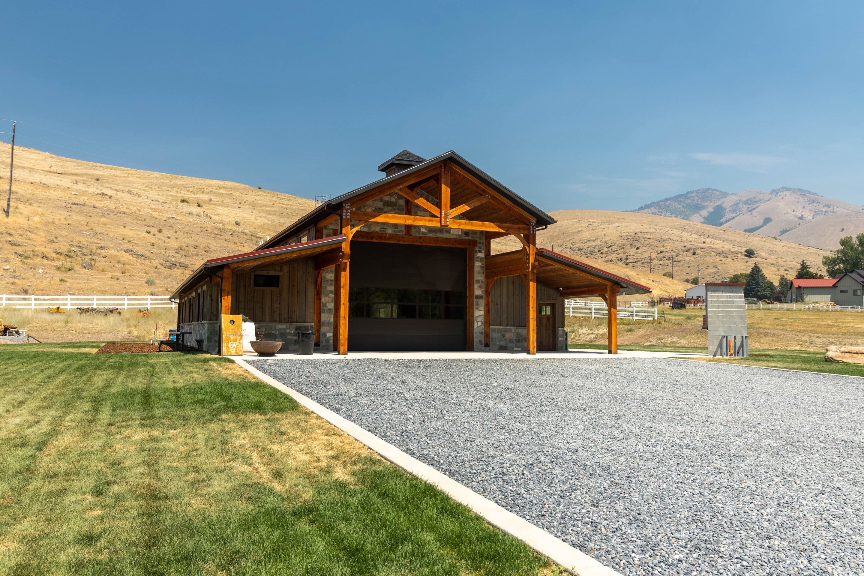 Wood Barn - Exterior by Garner Construction