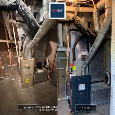 Central Air Conditioning Installation using Trane