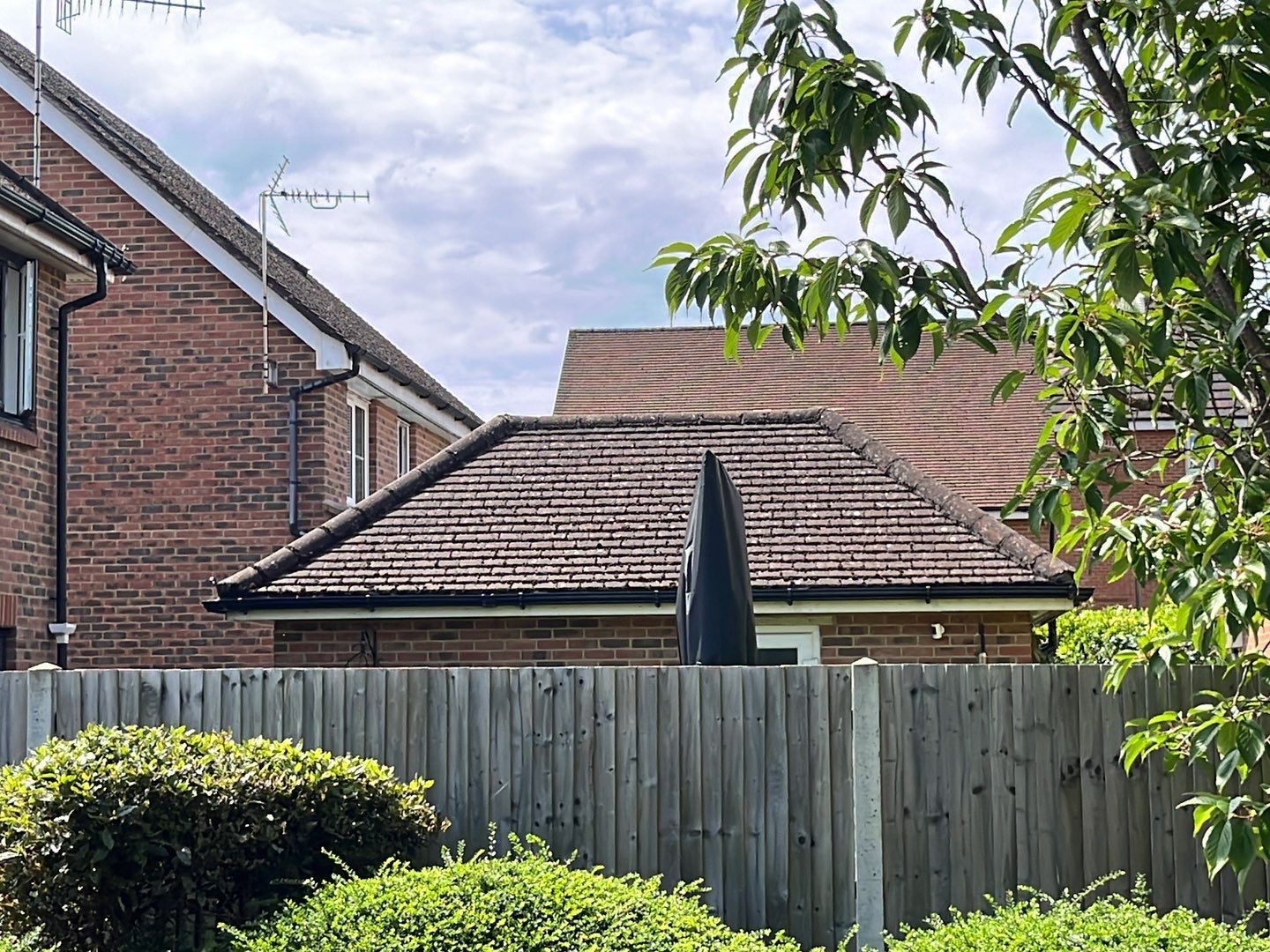 Roof Clean - Biocide Treatment using Honda 15lpm Low Pressure Washing Machine by Ges Exterior Cleaning ltd
