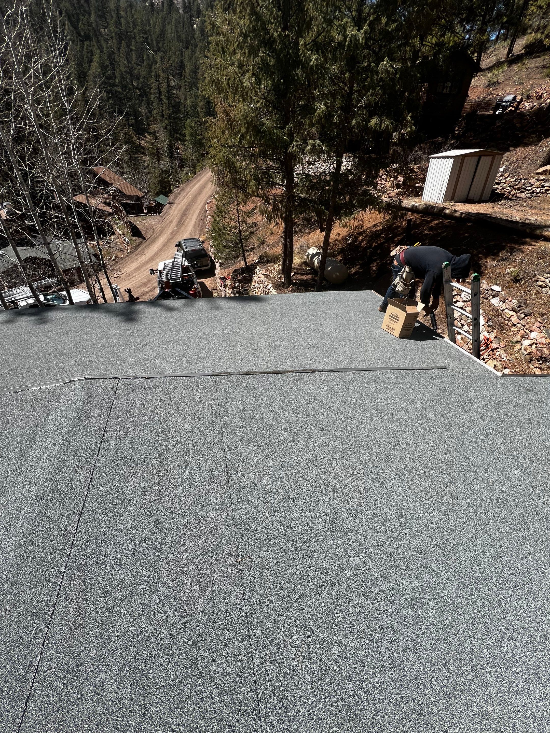 Residential Roofing Installation using Modified Bitumen Roofing by Blue Peaks Roofing LLC 