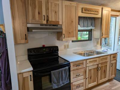 Stunning Kitchen Transformation with Raw Hickory Cabinets
