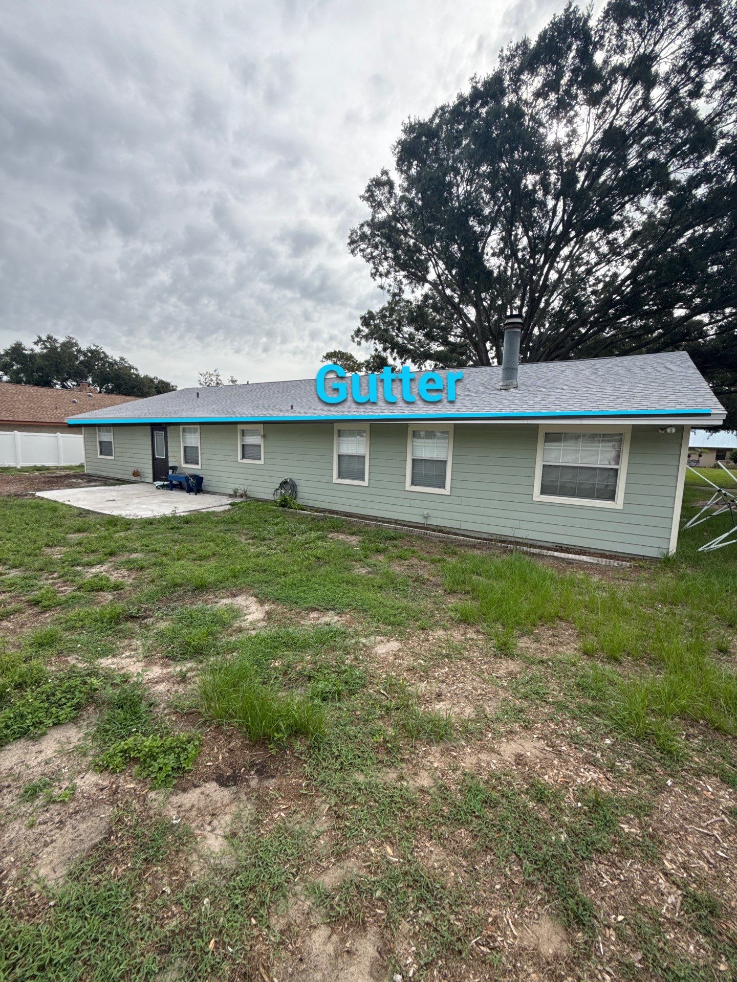 6-inch Cameo Gutters using K-Style Seamless Gutters in Saffner FL by Gutter Professors