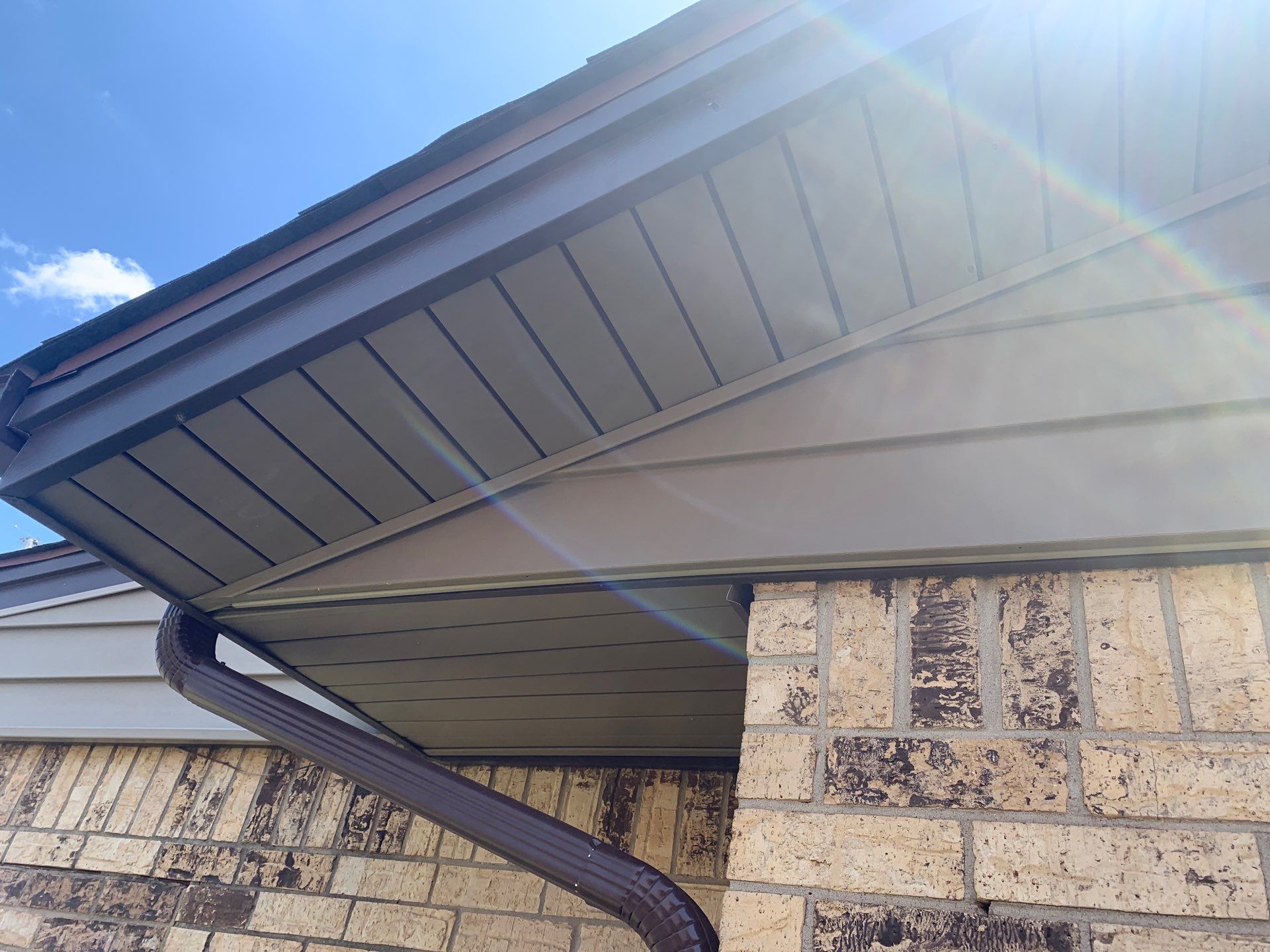 gutter replacement & soffit replacement in Midwest City by McCann's Roofing and Construction