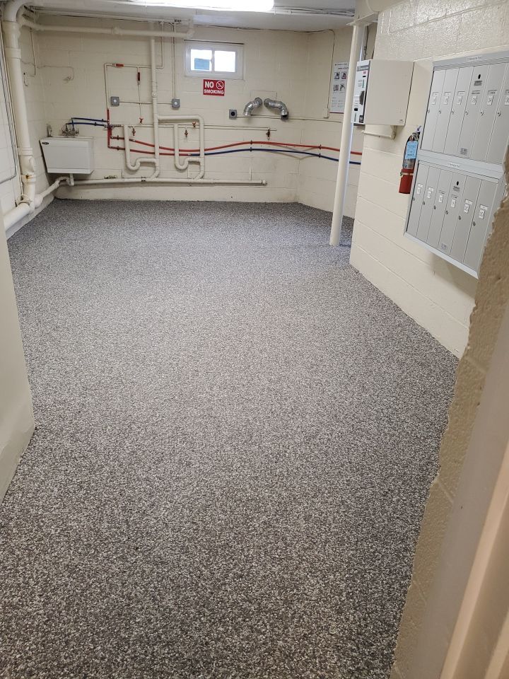 Laundry Room Floor Coating using Penntek by Spectrum Painting, LLC