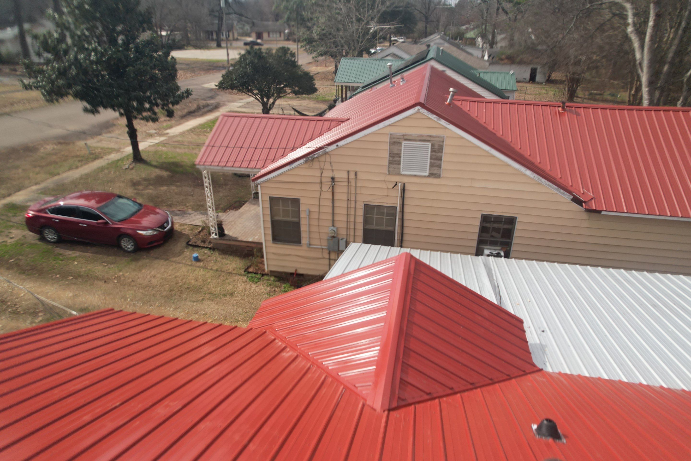 Residential Roofing Installation using 29 gauge metal by Hostetler Roofing