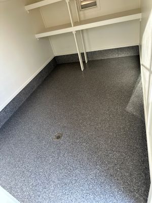 Garage Floor Coating using Briar