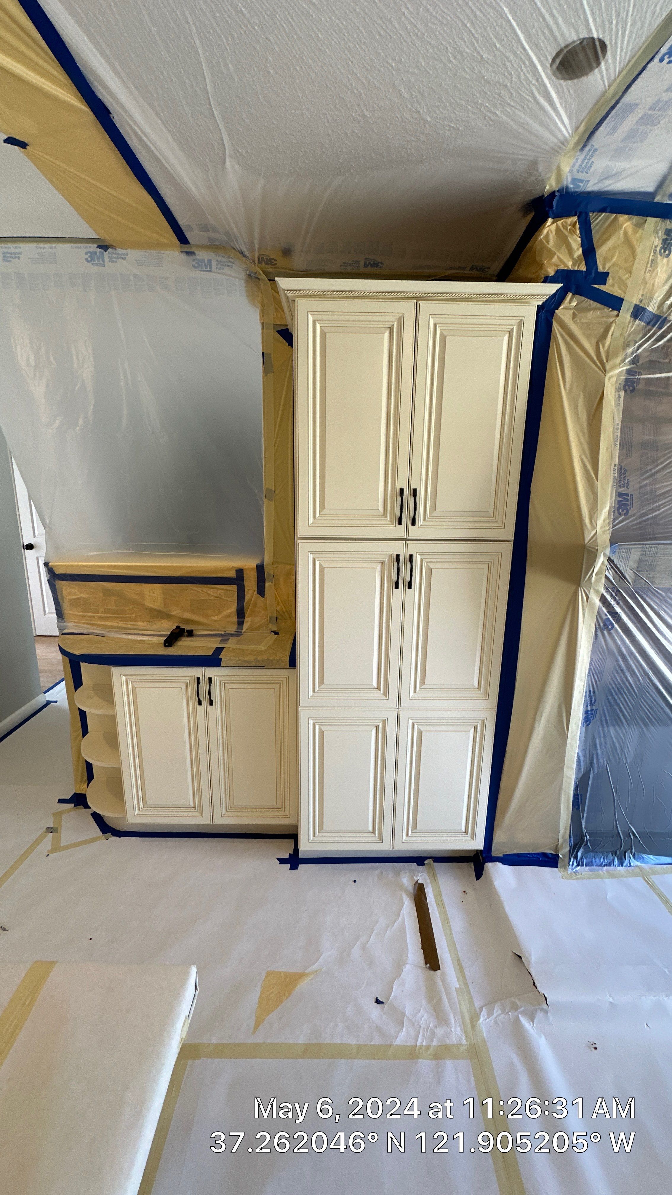 cabinet painting San Jose  by Herrera’s Bay Area Painting inc.