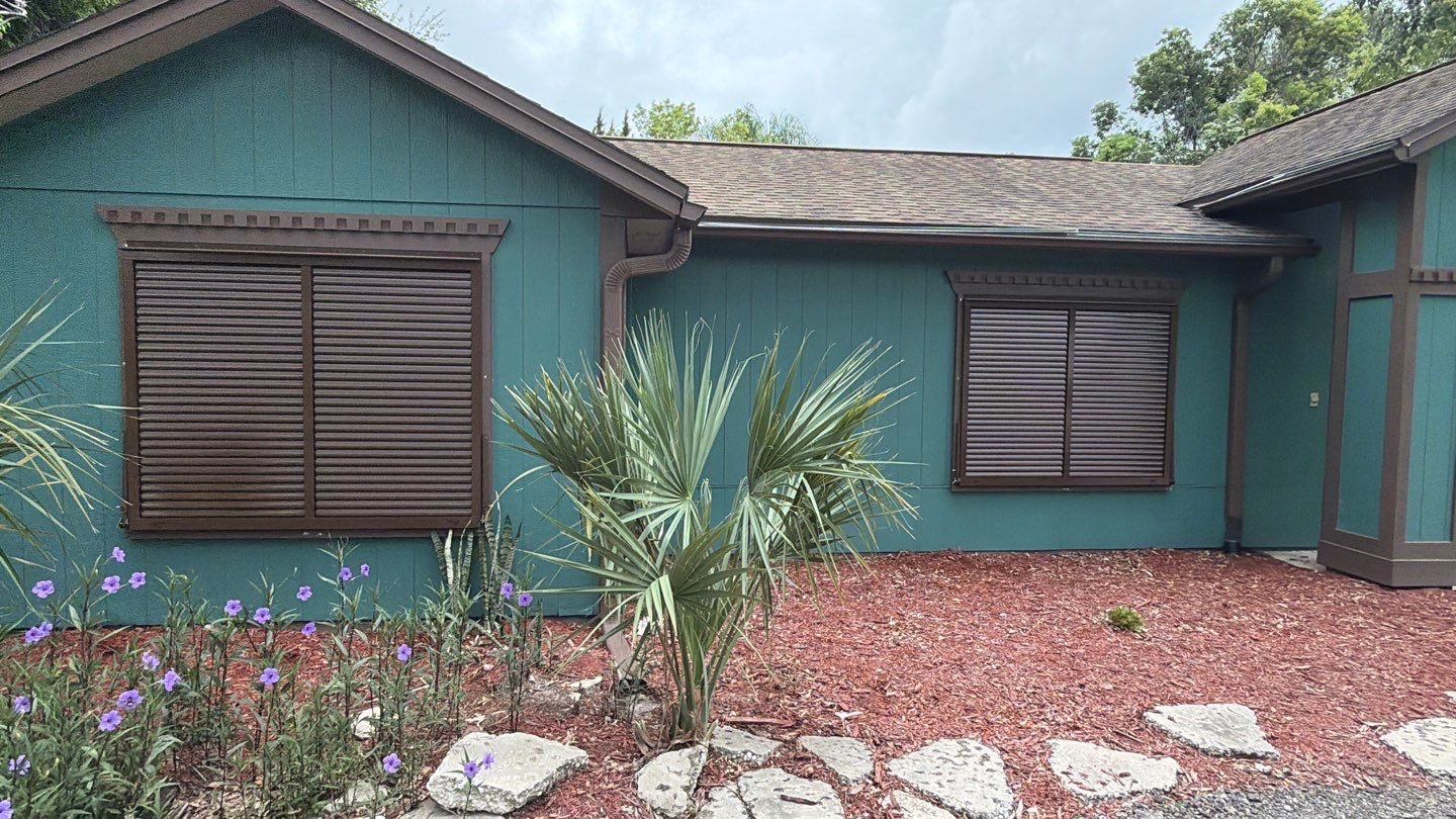 Bahama Shutter (RAL 8014 Sepia Brown) by Smart Guard Shutters