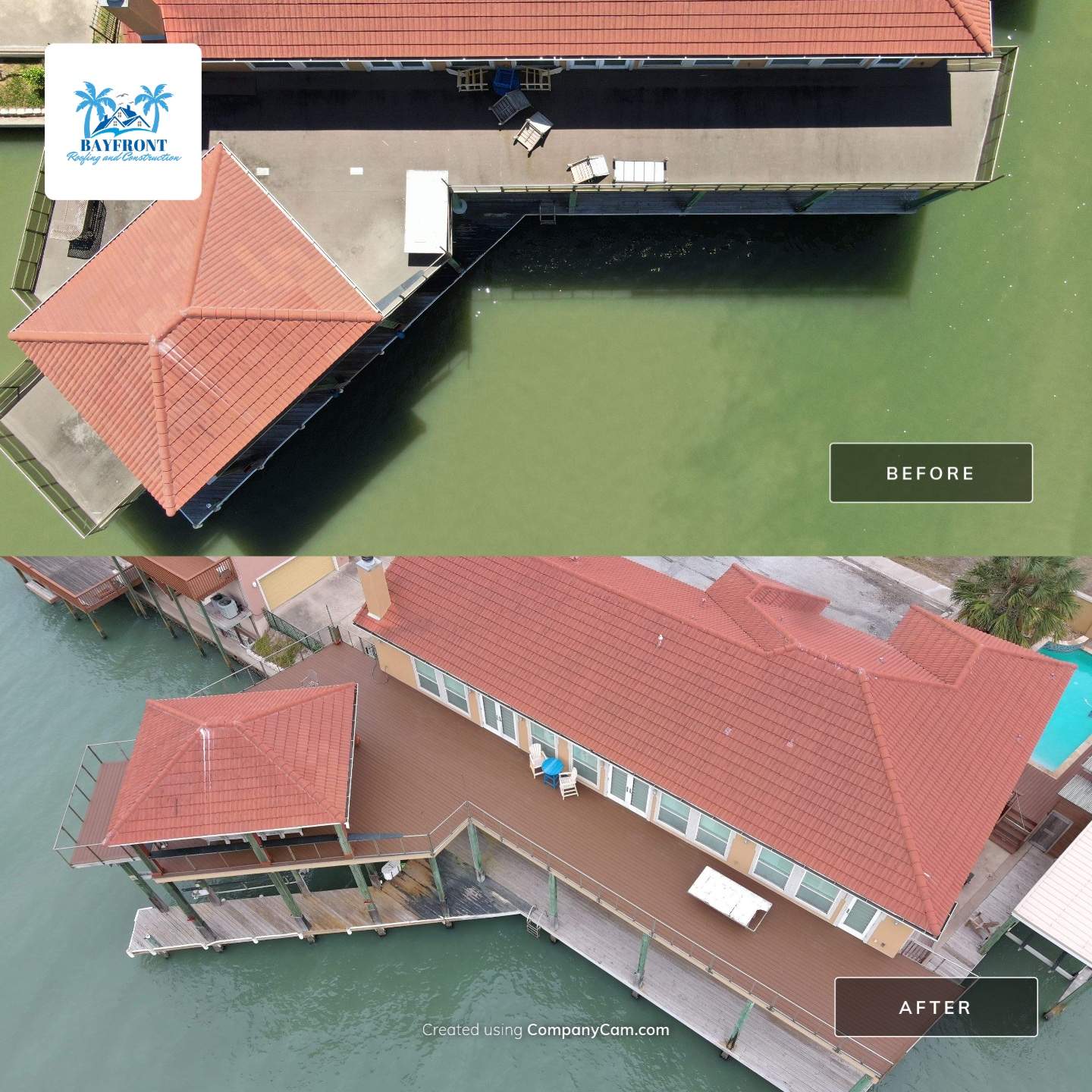 Waterfront Walkout Waterproofed! by Bayfront Roofing and Construction