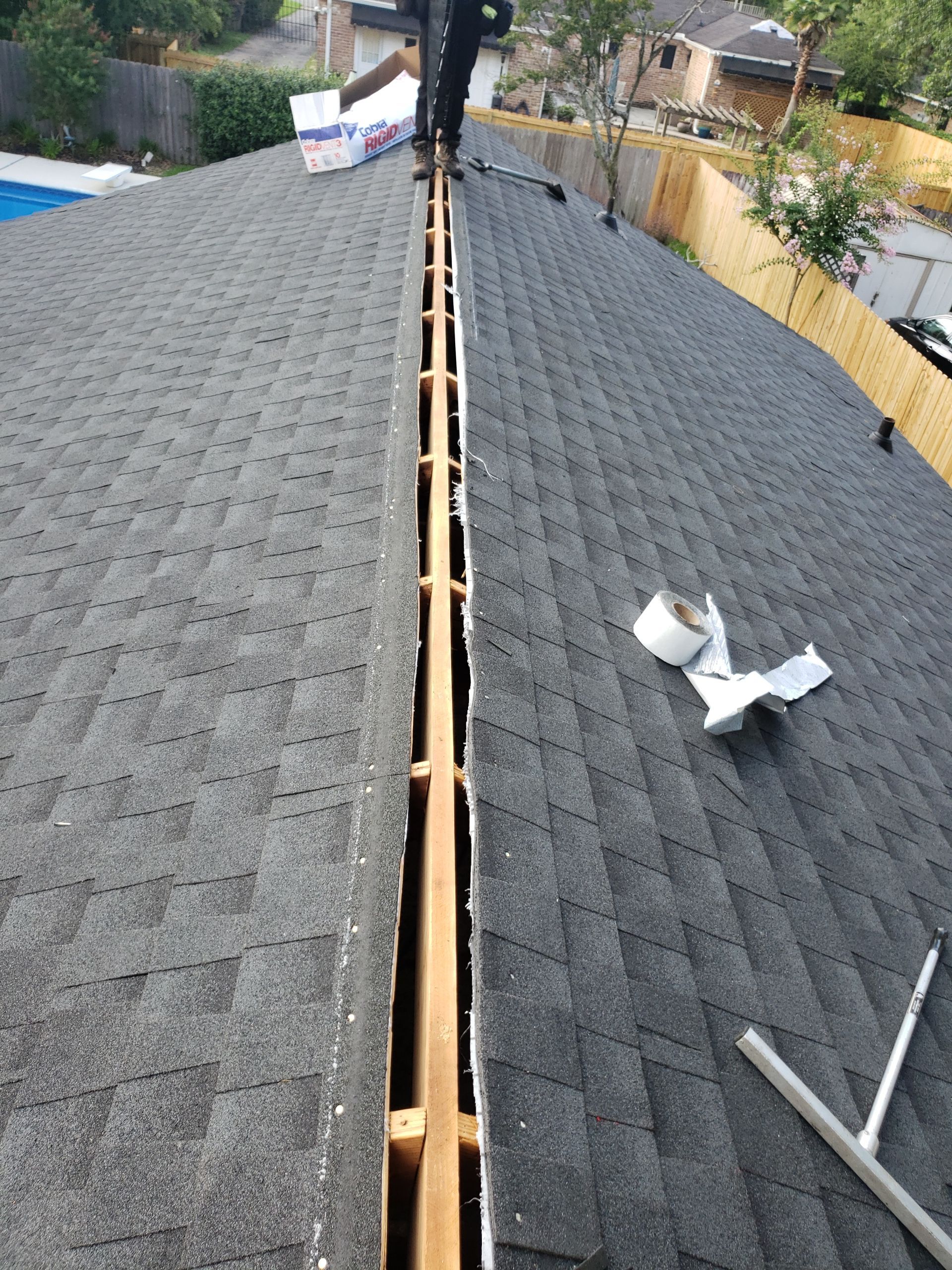 Residential Roofing Installation using Roof Replacement by American Roofing & Construction LLC