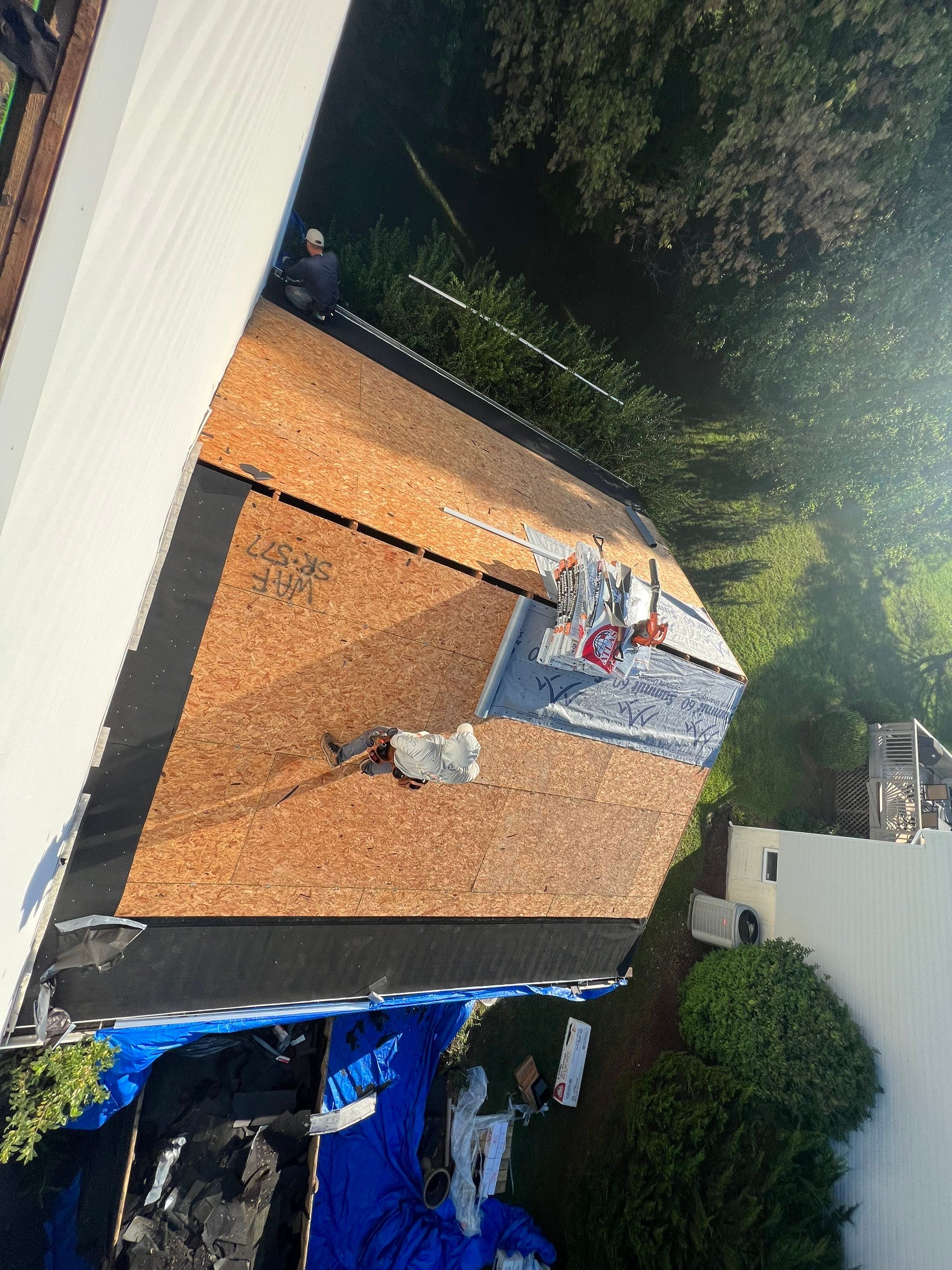 Residential Roofing Installation using Atlas Pinnacle Pristine Pewter Architectural Shingles by Frederick Roof Repair