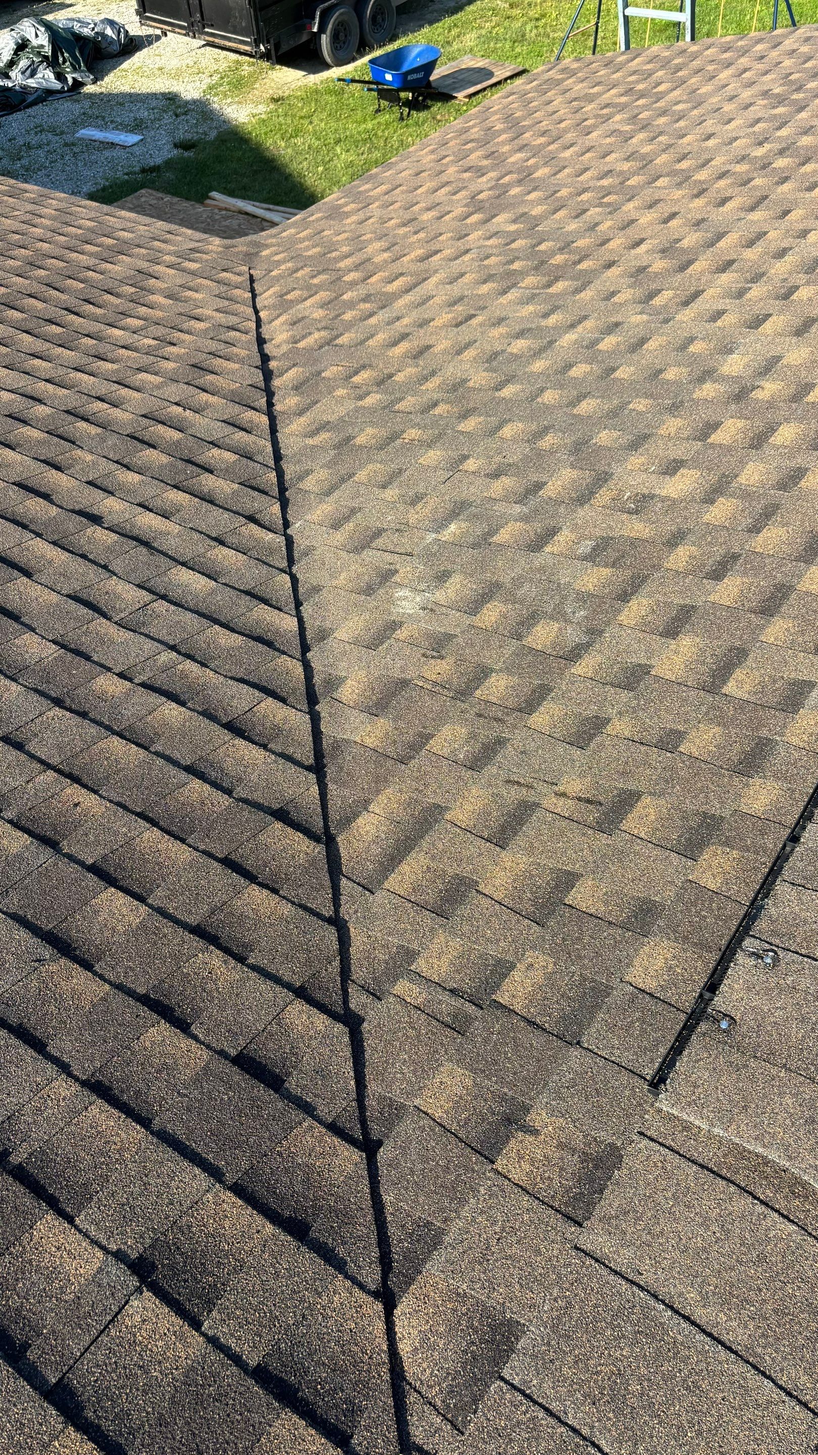 Residential Roofing Installation using GAF Timberline HDZ Barkwood by Rainstoppers Roofing