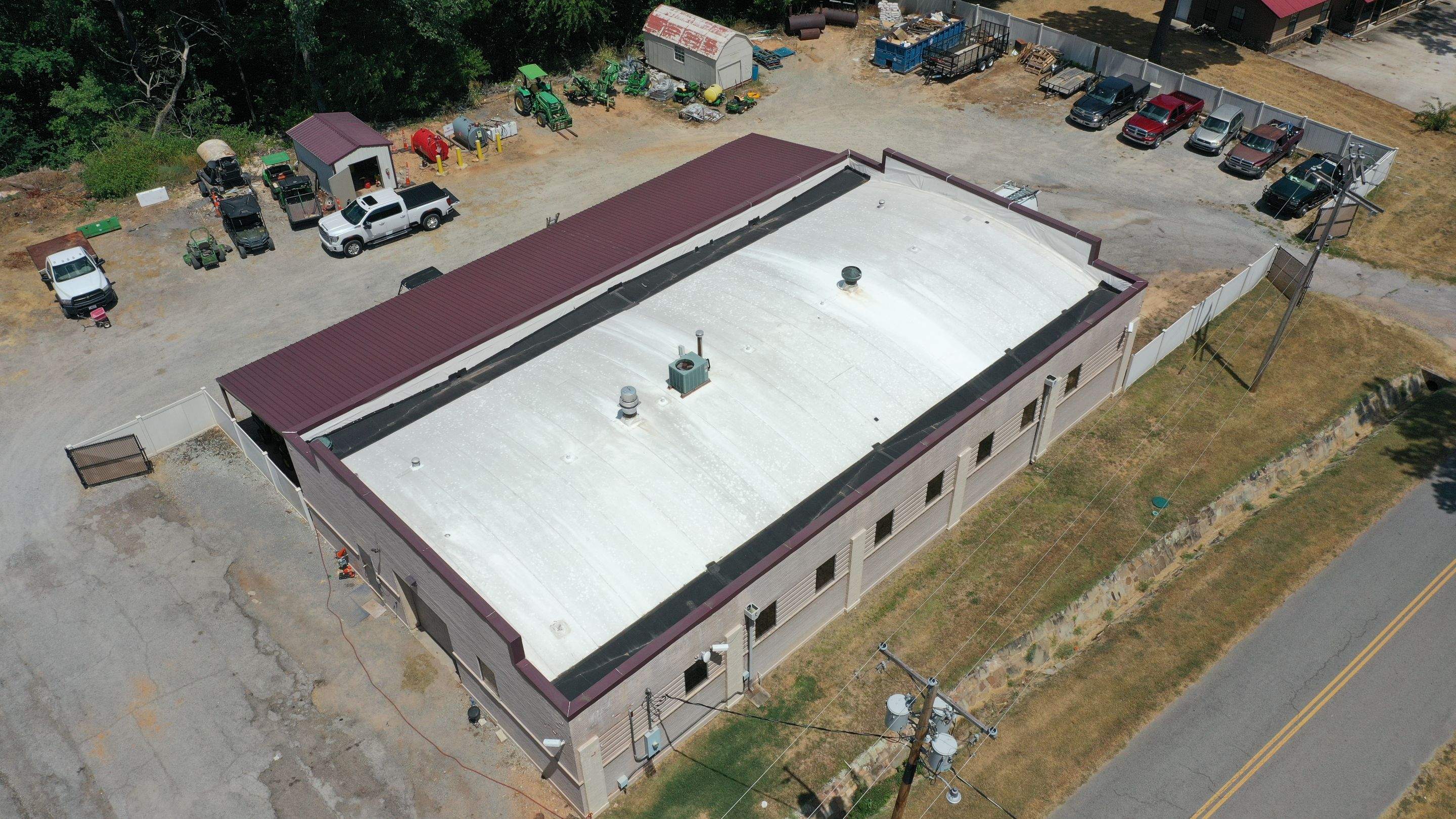 Choctaw Nation Healthcare Center - White Building by Hostetler Roofing