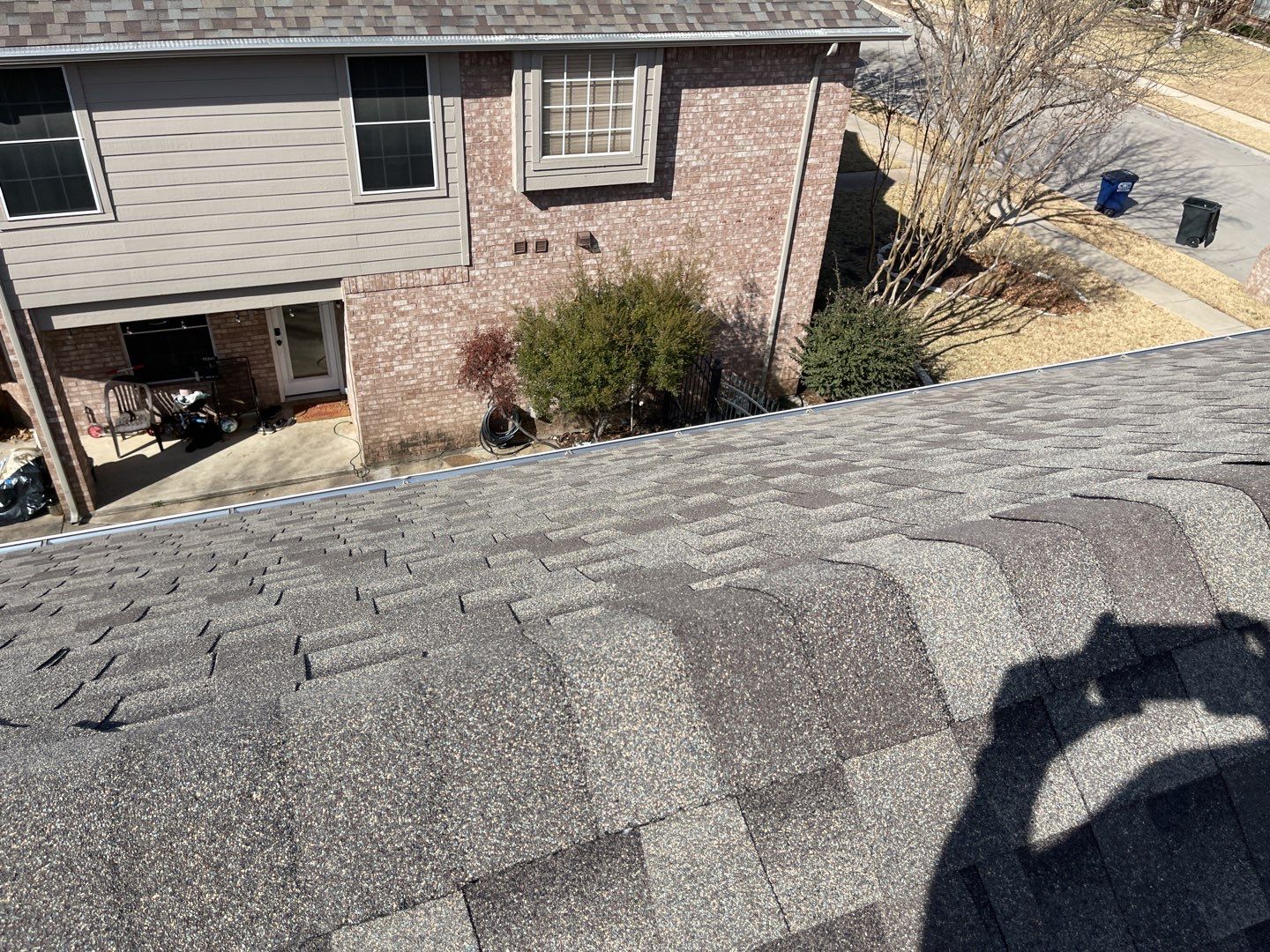 Major storm damage required full roof replacement along with other exterior repairs by First United Roofing & Construction