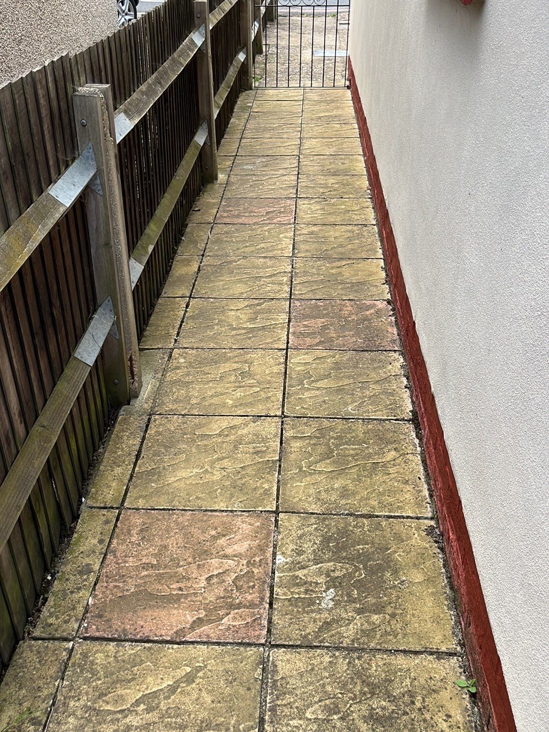 Patio Clean using Mosmatic Flat Surface Cleaner by Ges Exterior Cleaning ltd
