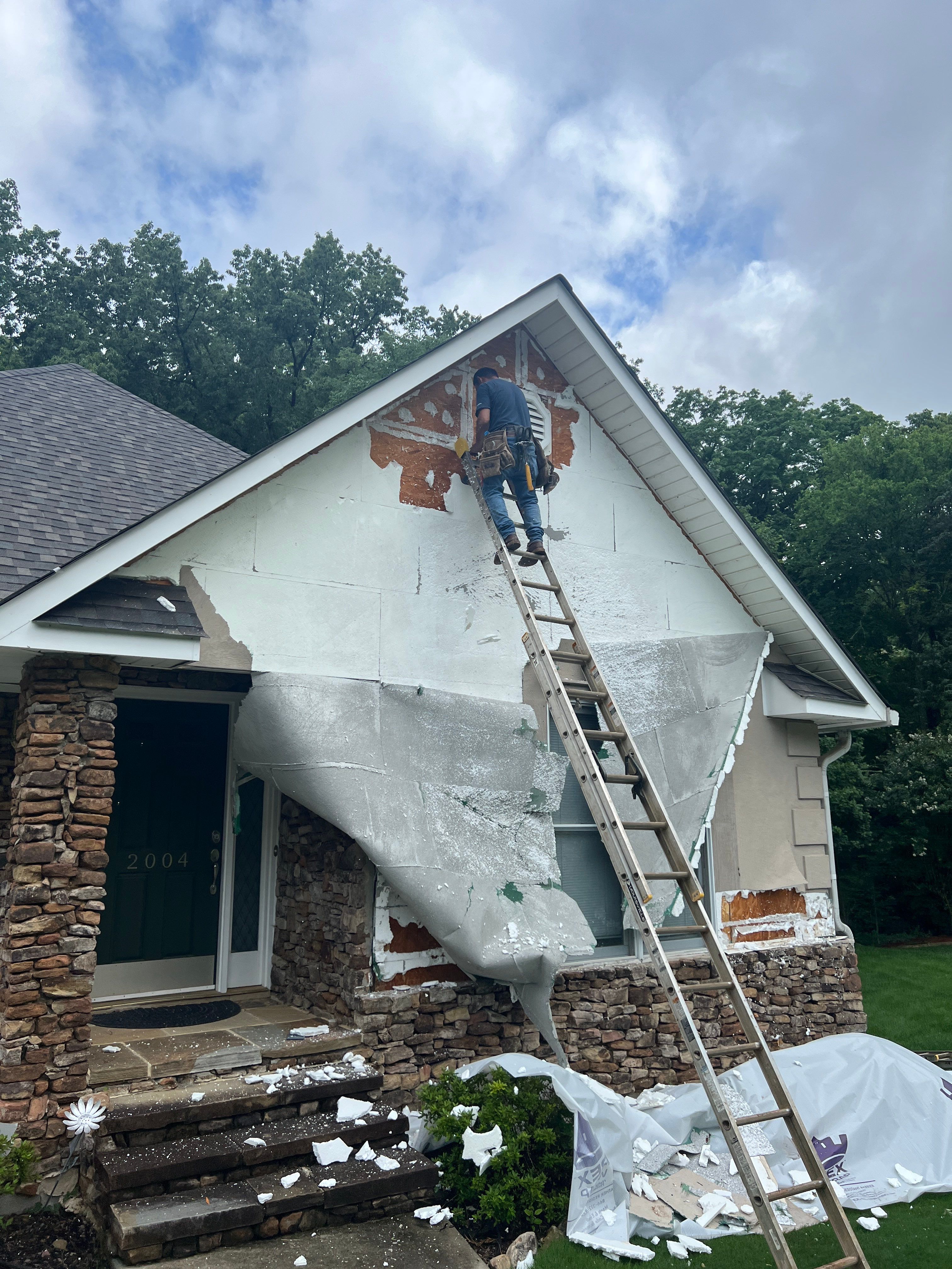 EIFS Replacement Using Hardie Plank by Freedom Exteriors