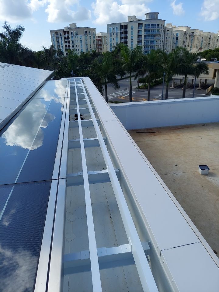 Commercial Flat Roof Installation With TPO Membrane In Kendall by AJF ROOFING INC