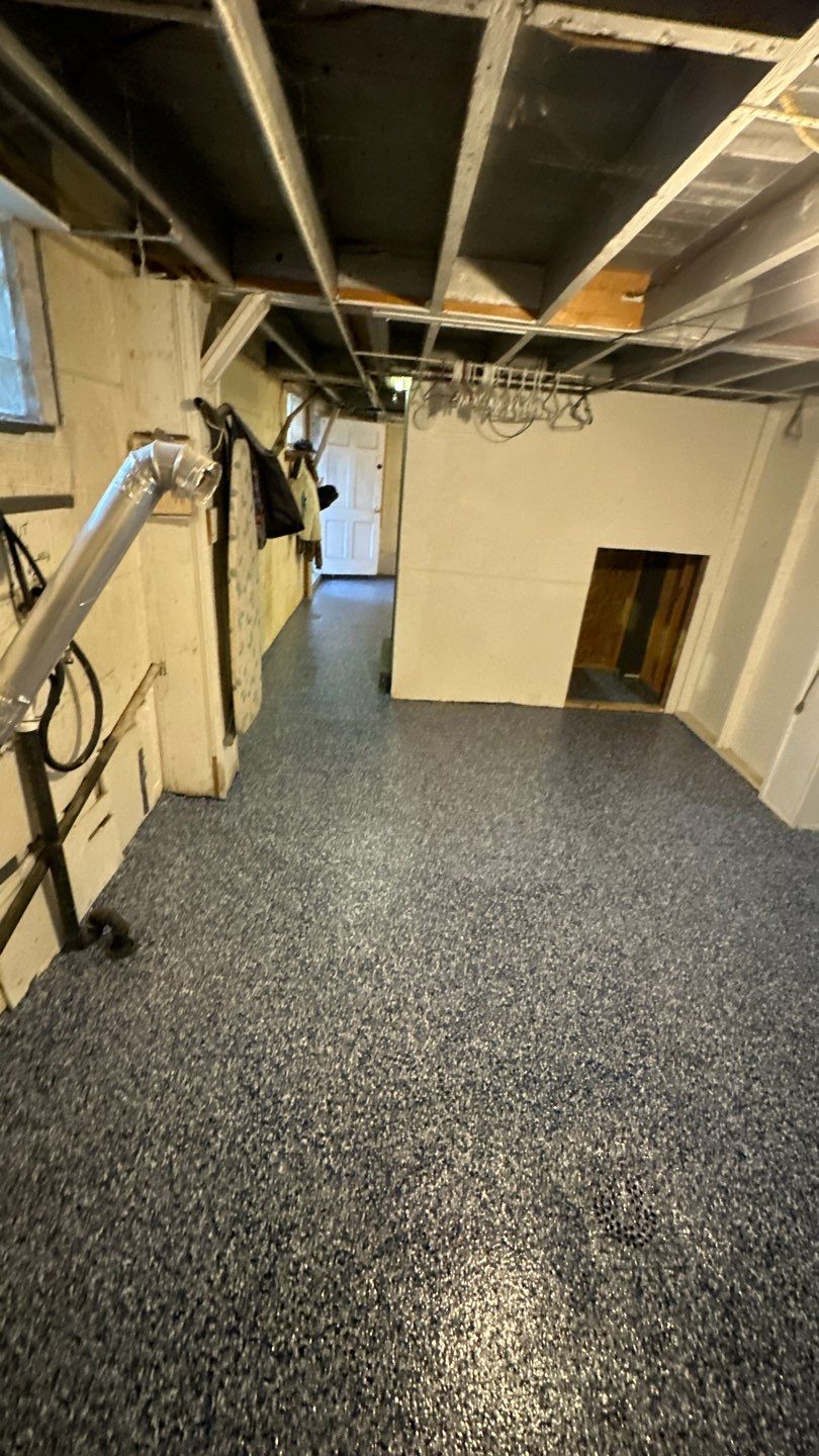 Gravel Basement Project in Leechburg by Floors in a Day, Inc