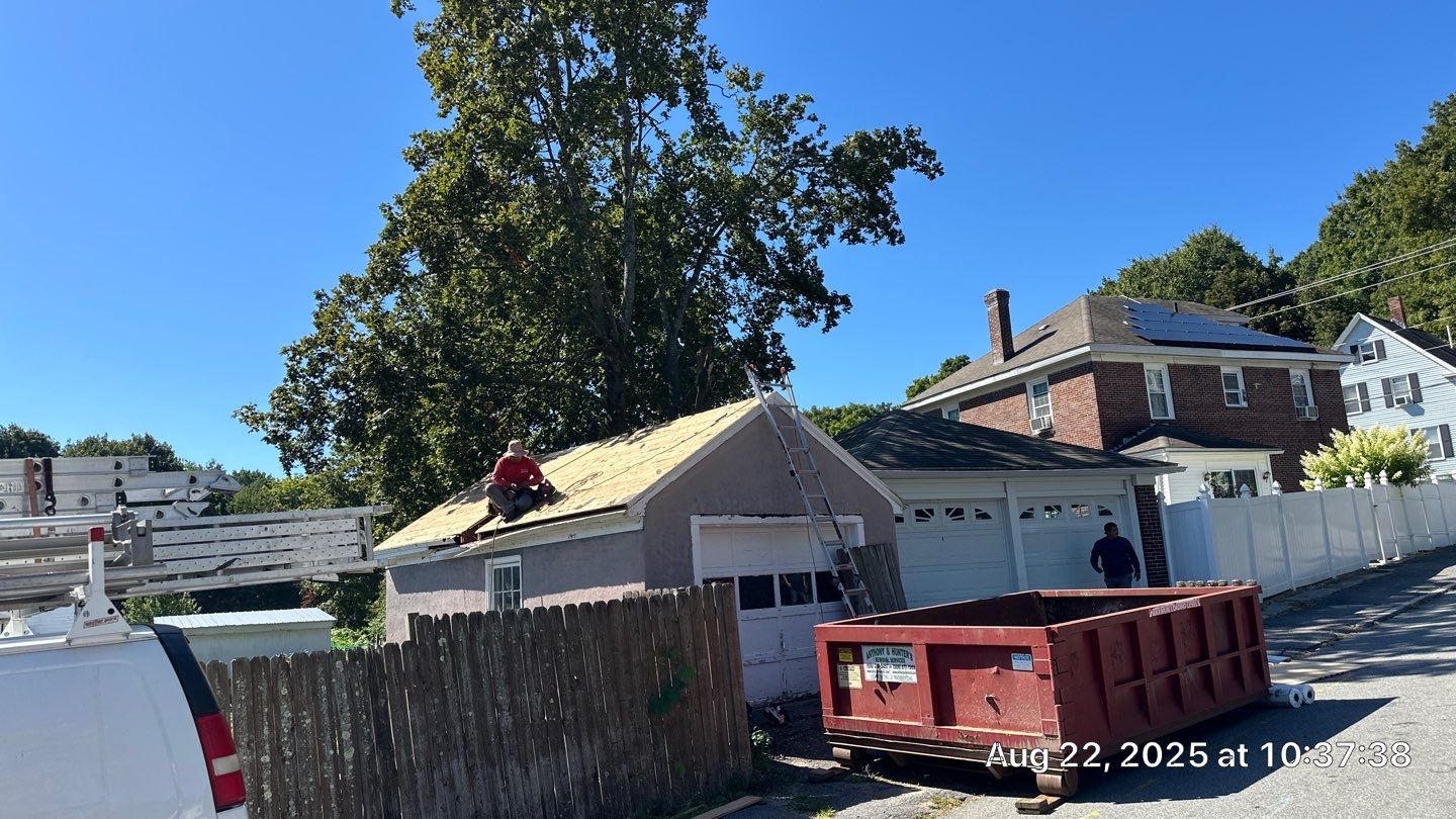 Garage Roof Replacement & Trim Repair by Mighty Dog Roofing of Greater Middlesex County