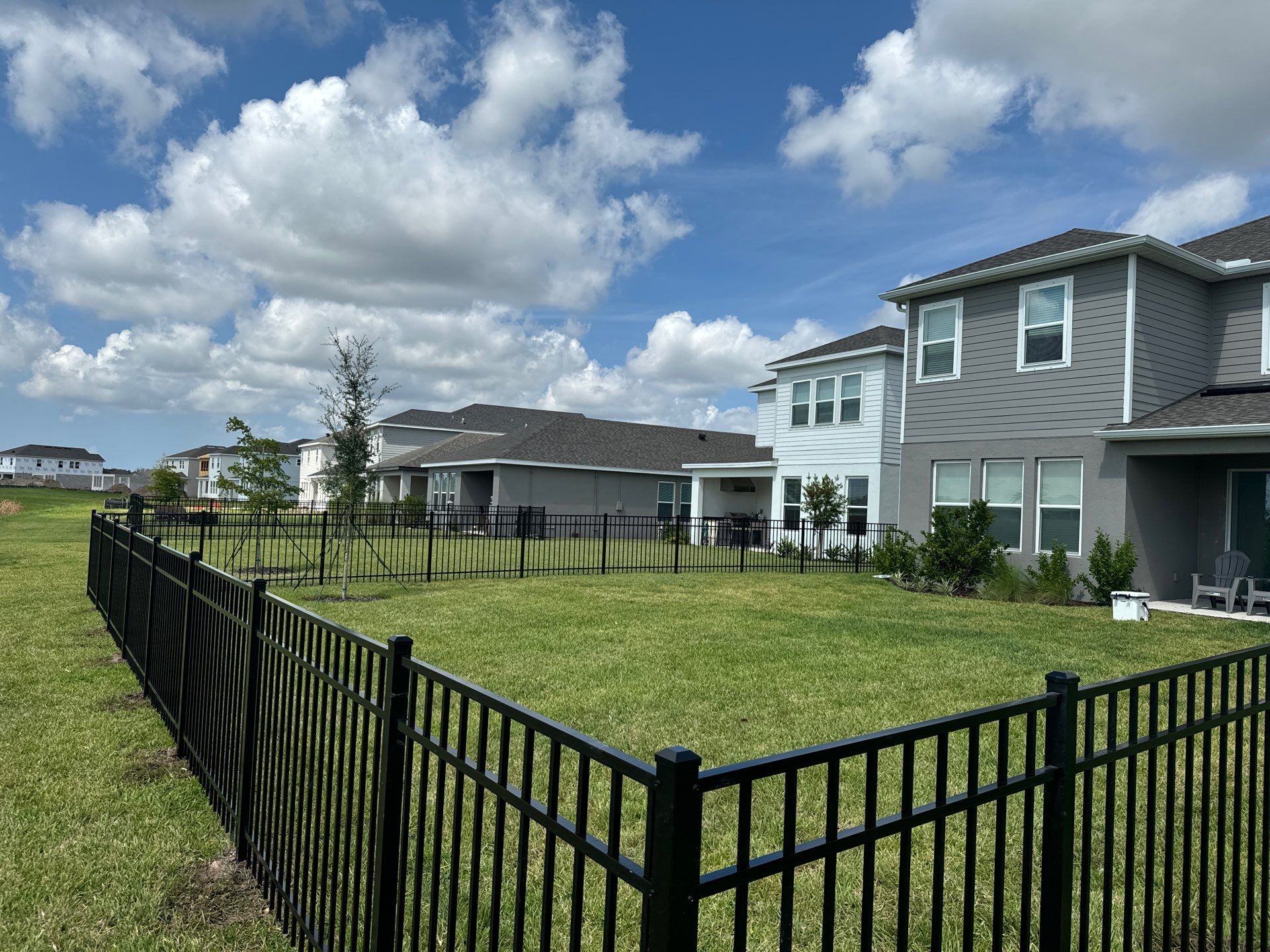 Aluminum Fence Installation using 3 Rail Aluminum Fence by Asap fence and gates, LLC