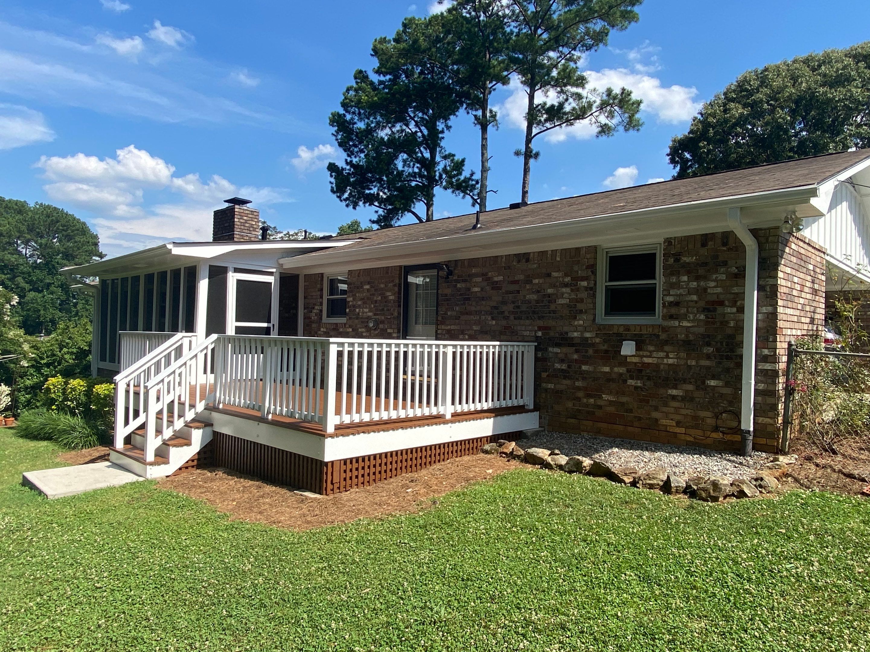 Composite Deck and Screened Porch Construction in Kennesaw by Swift Home Renovations