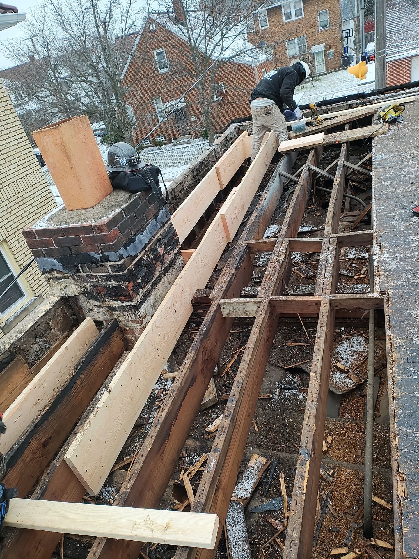 Commercial Roofing using TPO by Absolute Roofing and Construction