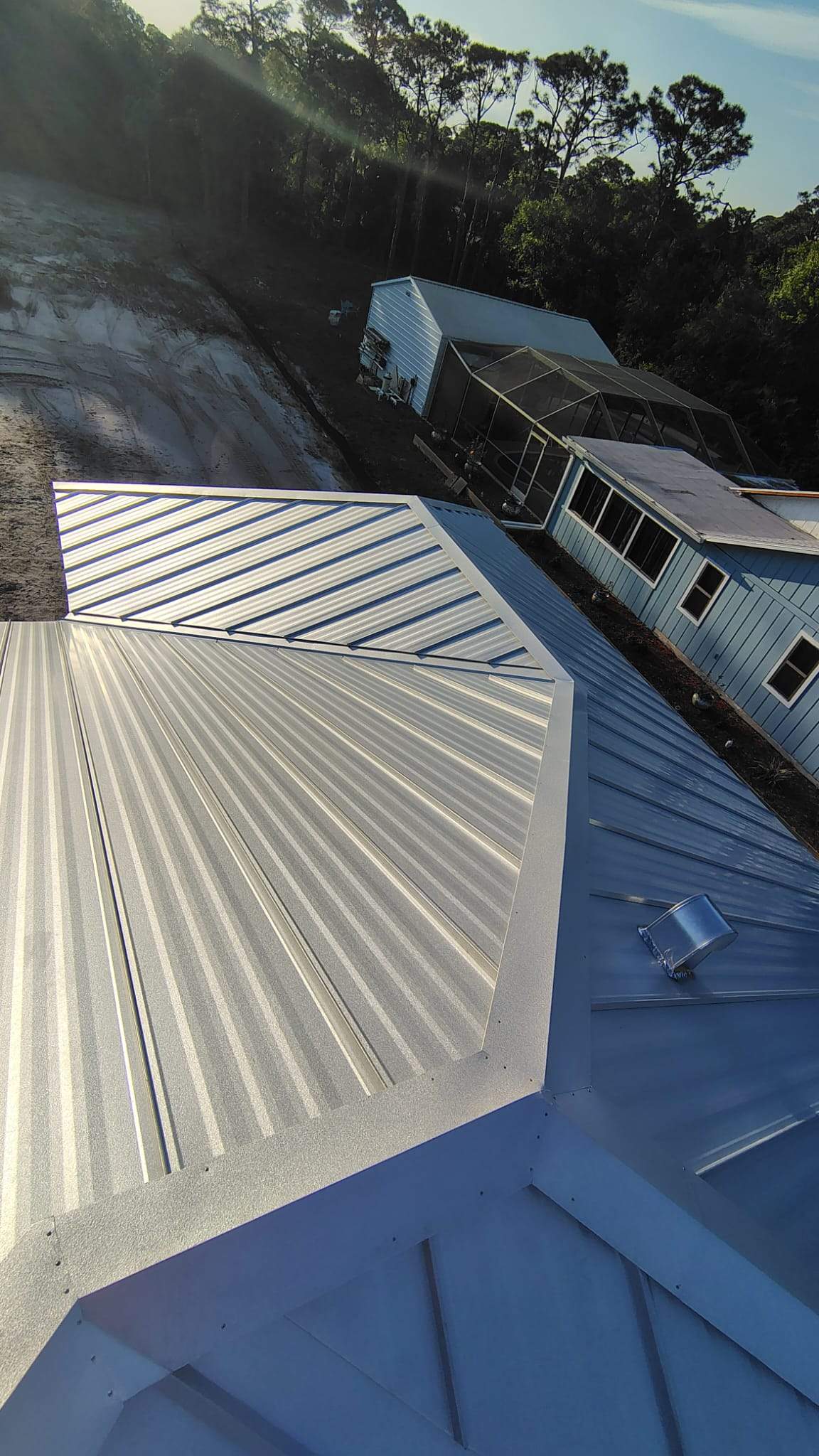 24ga 1" Nail-Strip Mill Finish by Total Roofing System The Metal Roof Experts