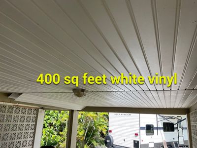 White Vinyl Soffit and Fascia Installation in Sanibel FL
