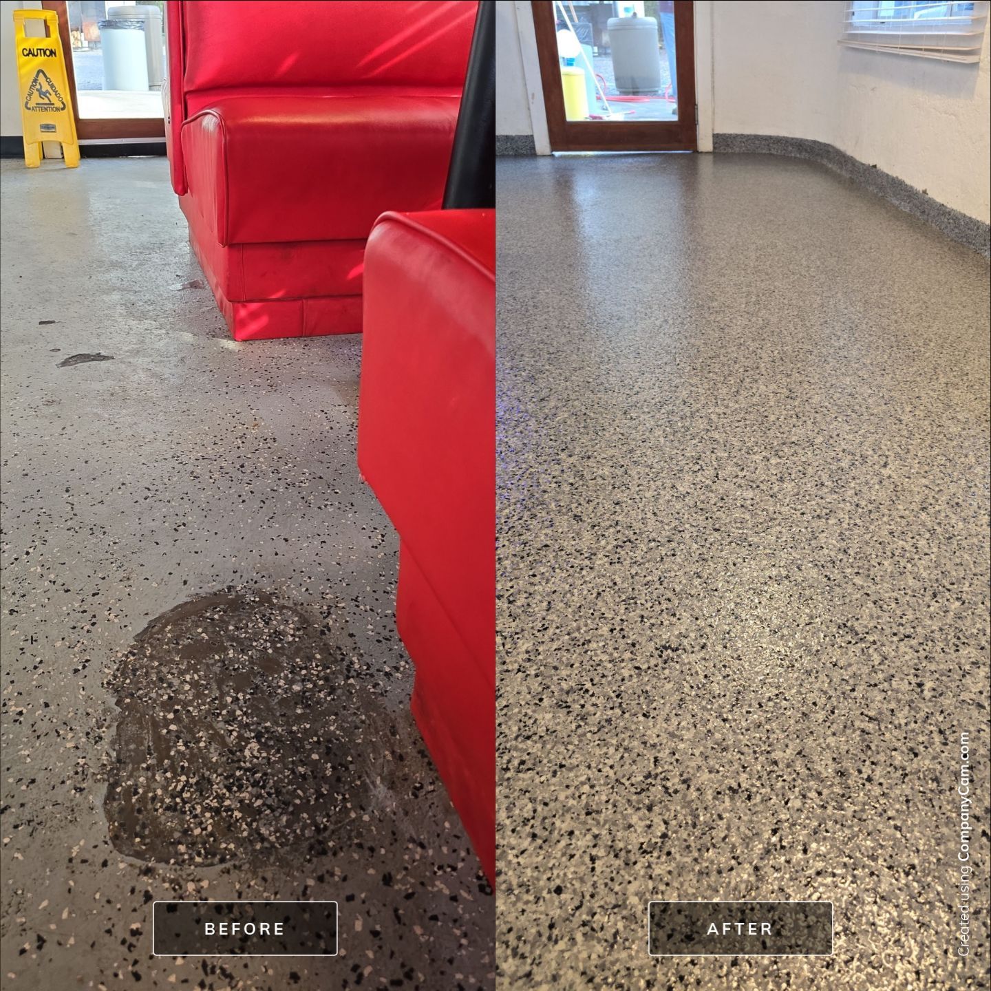 Check it out! Steelwheel Corner gets a new floor! by Elite Floor Solutions