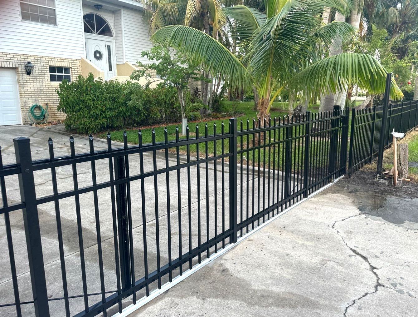 Aluminum Fence Installation using 3 Rail Aluminum Fence by Asap fence and gates, LLC