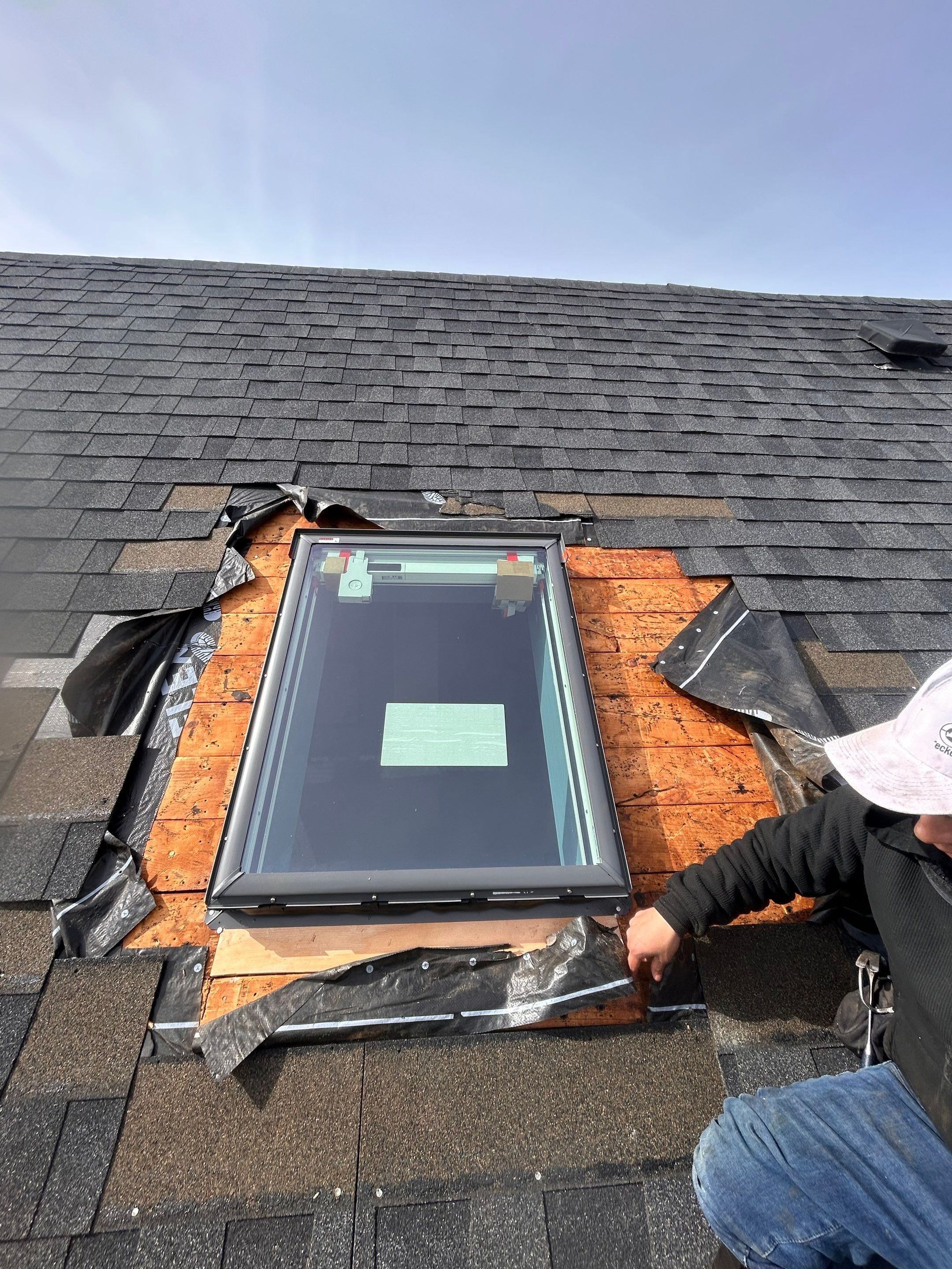 Project: Premium Skylight Replacement + Gutter Upgrades by Mighty Dog Roofing of Greater Middlesex County