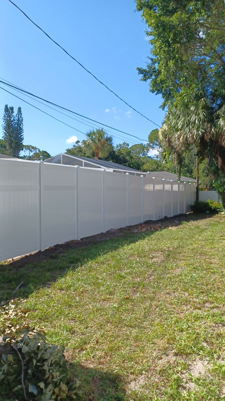 Venice, FL 6ft. Tall White Vinyl Privacy Fence  by Asap fence and gates, LLC