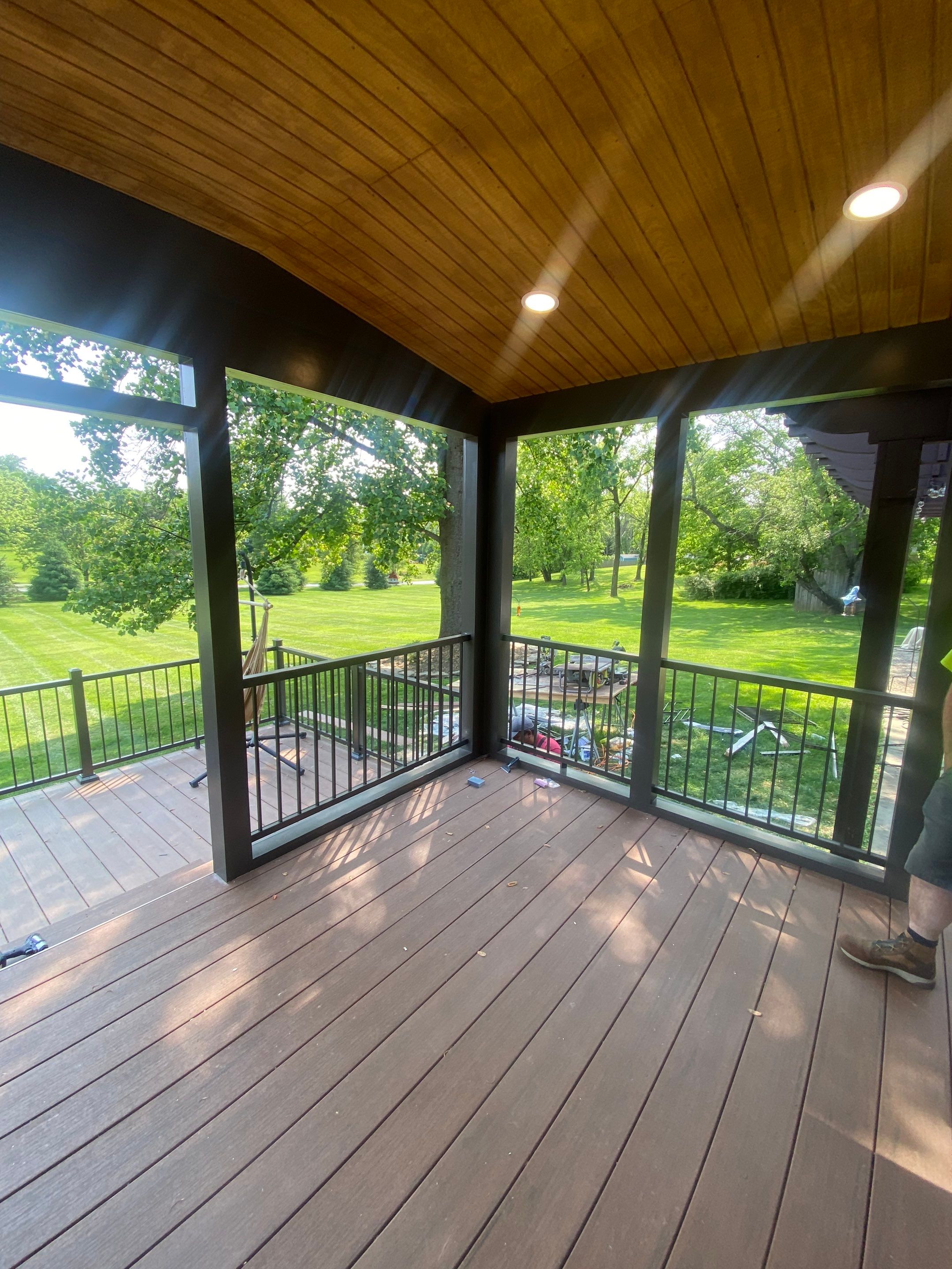 Deck/Screen porch Transformation using Timbertech by The Smet Companies, LLC